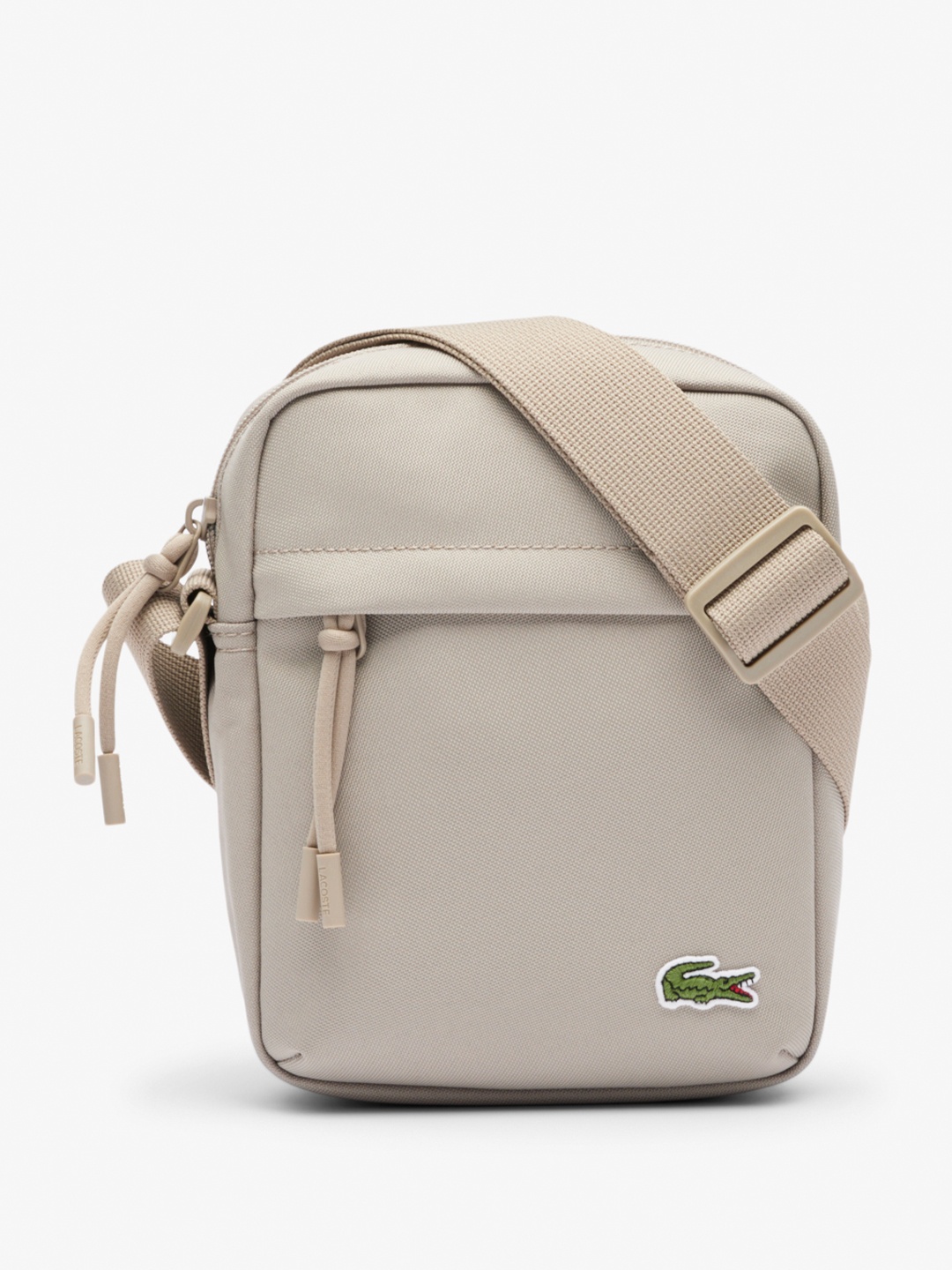 

Lacoste Structured Shoulder Bag with Tasselled, Grey