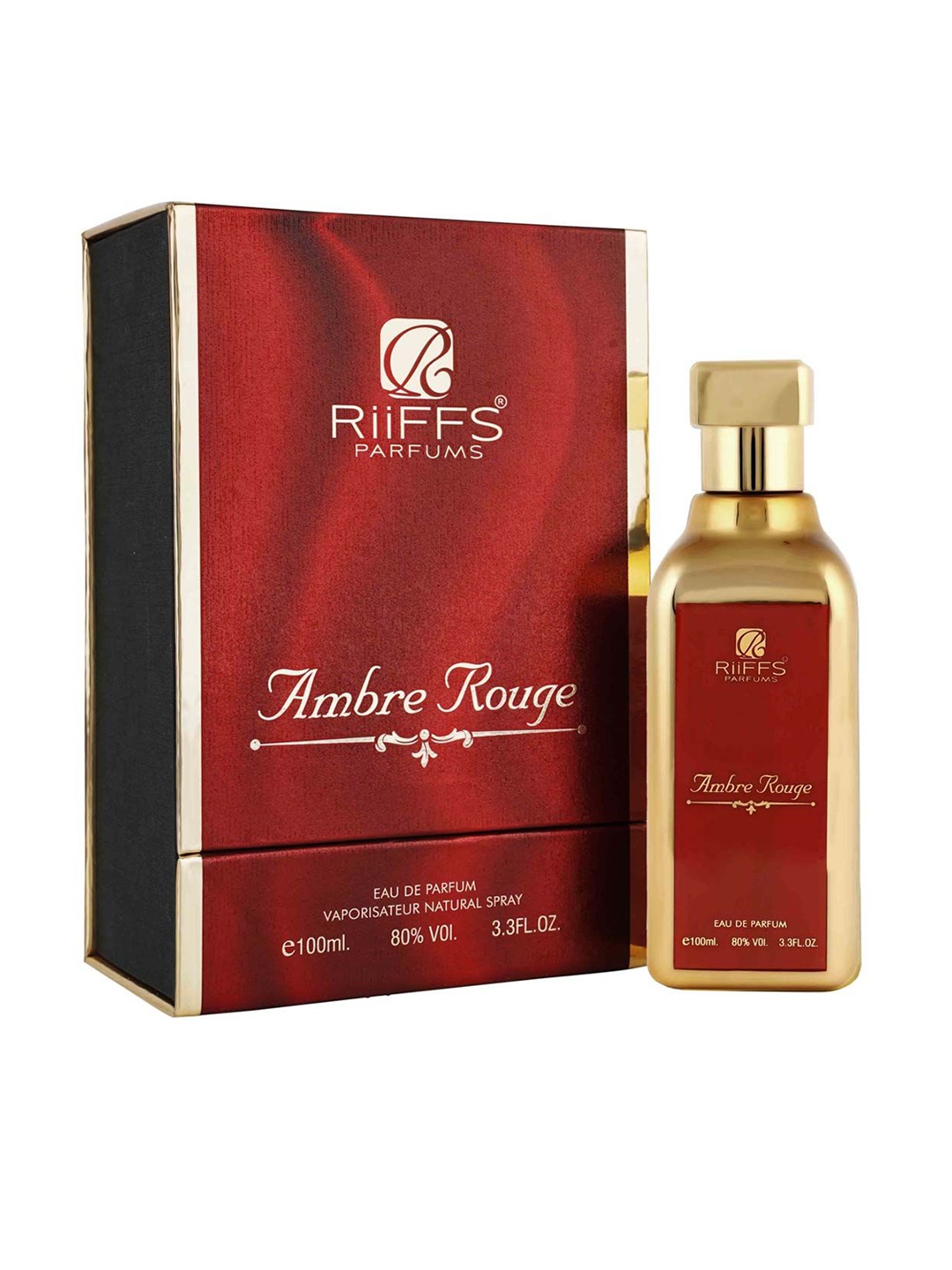 

RIIFFS Parfums Amber Rouge Eau De Parfum - 100 ml, Red
