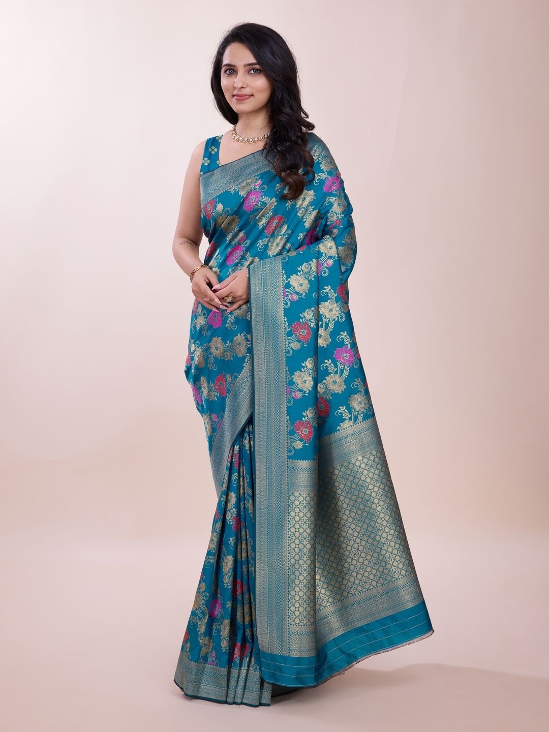 

Suha Woven Design Zari Art Silk Saree, Blue