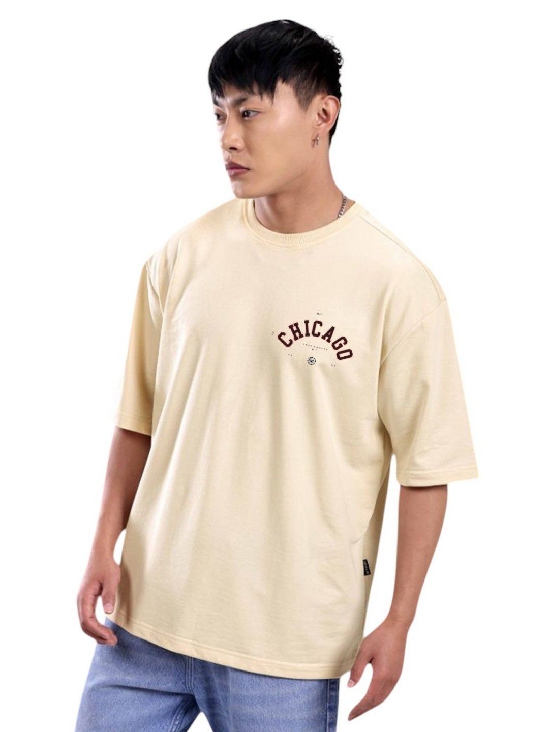 

Billion Men Printed T-shirt, Cream