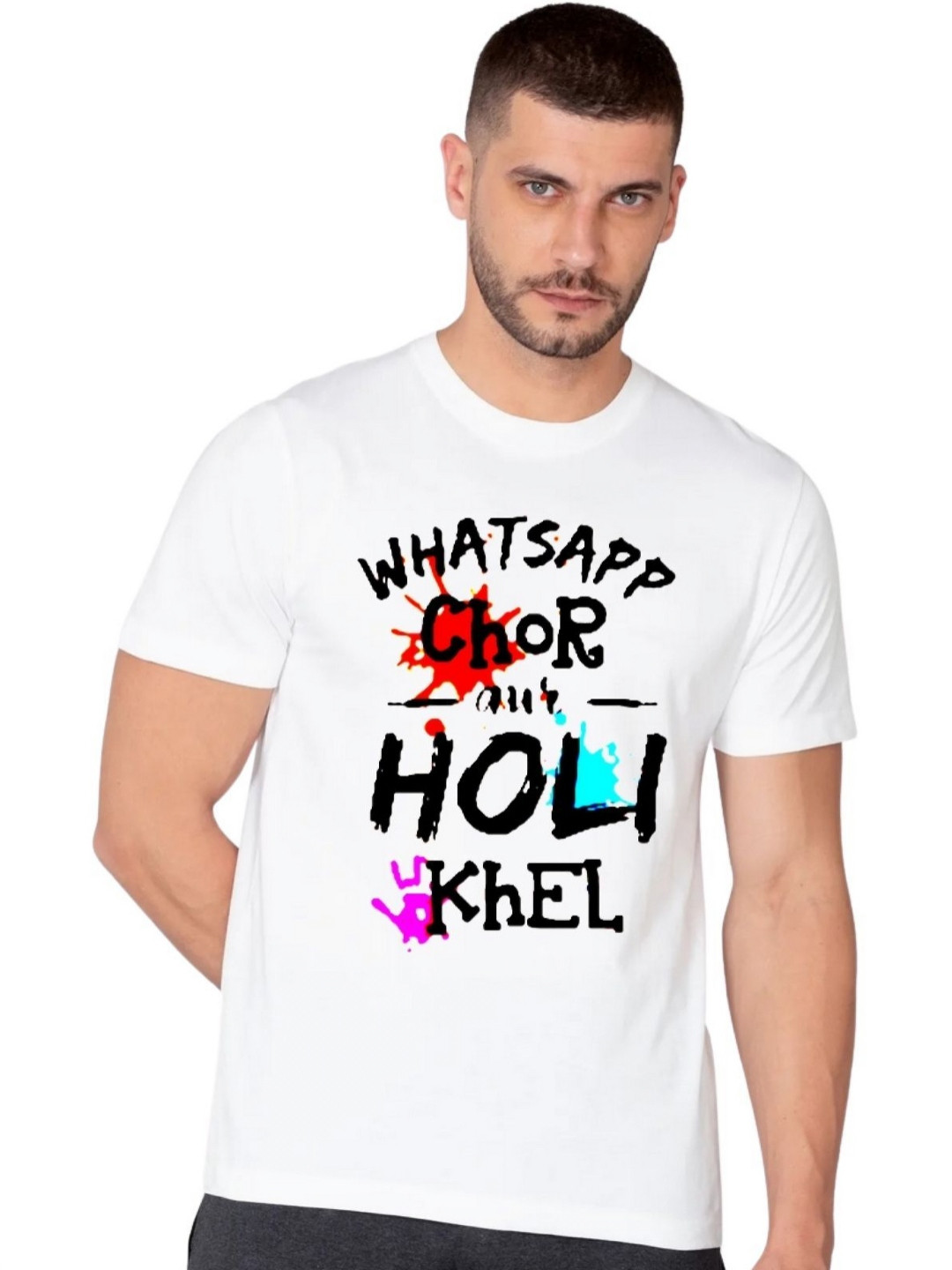 

ZEFFIT Men Printed T-shirt, White
