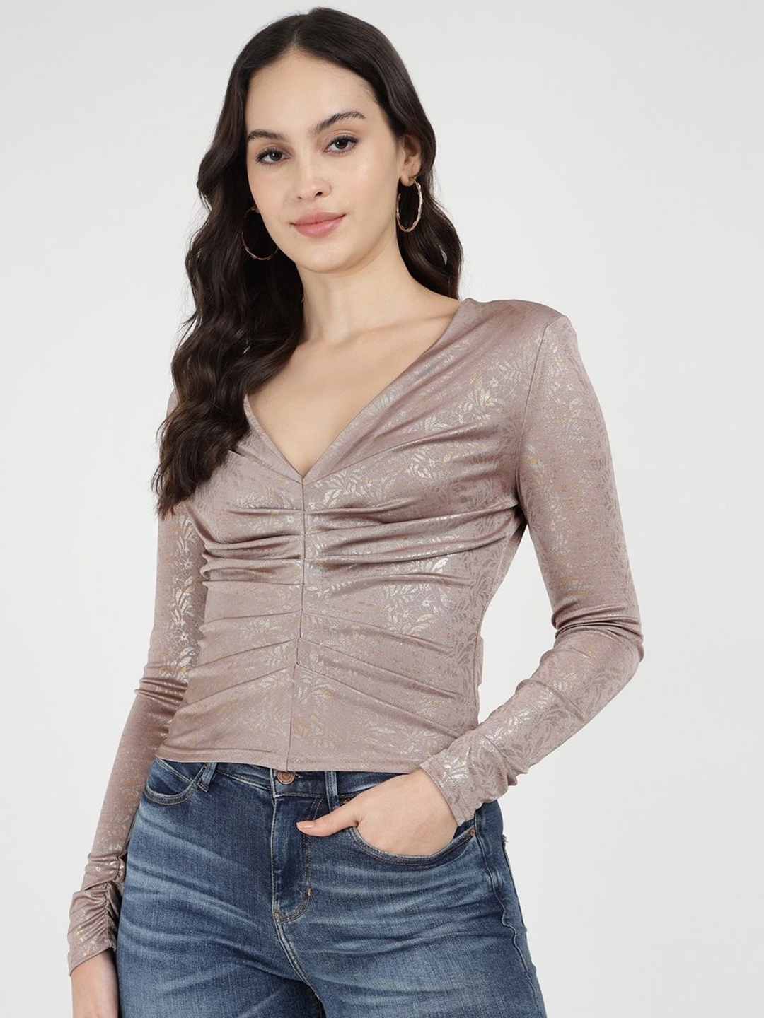 

GUESS Print Top, Pink