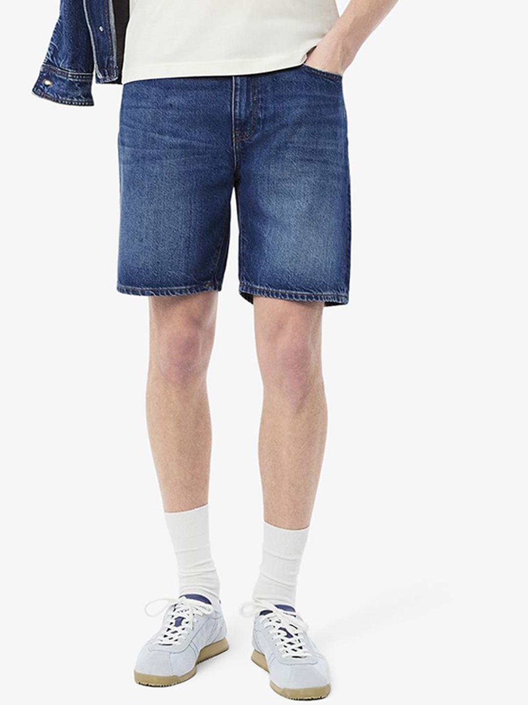 

Lacoste Men Denim Shorts, Navy blue