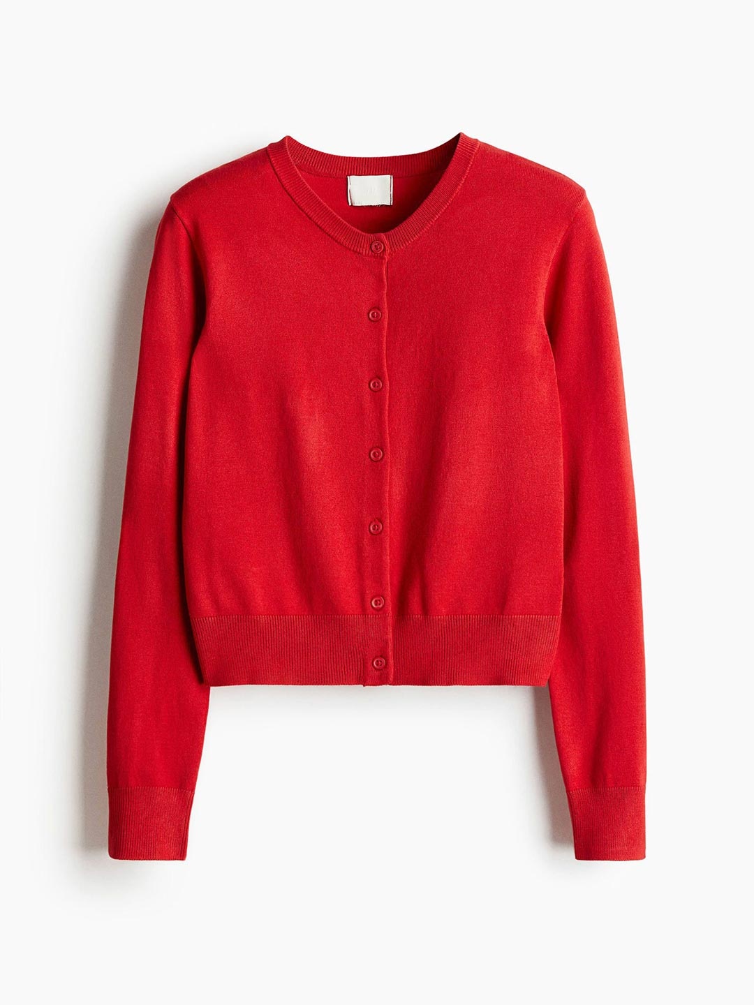 

H&M Fine-Knit Cardigan, Red