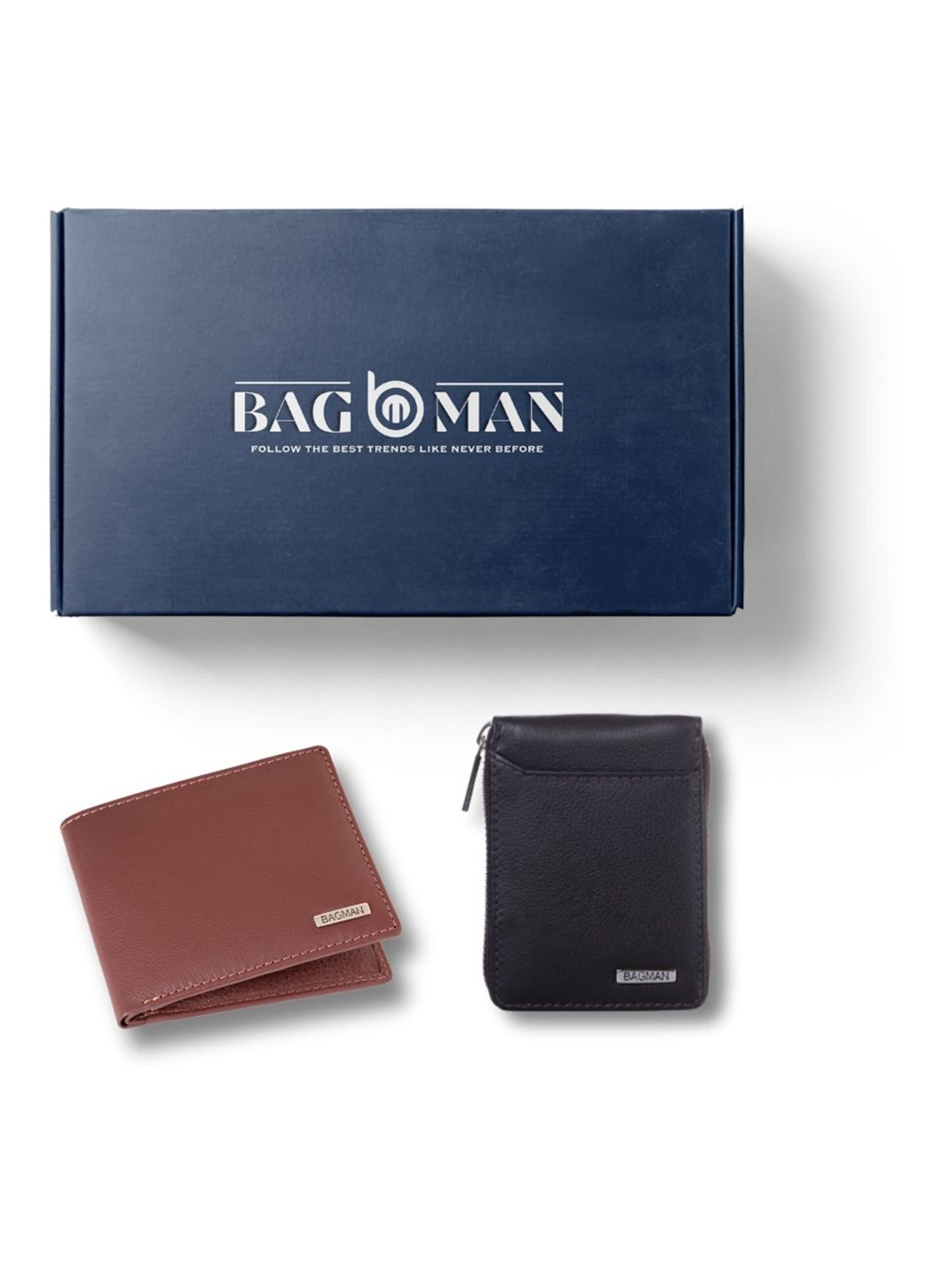 

BAGMAN Unisex Accessory Gift Set of, Brown