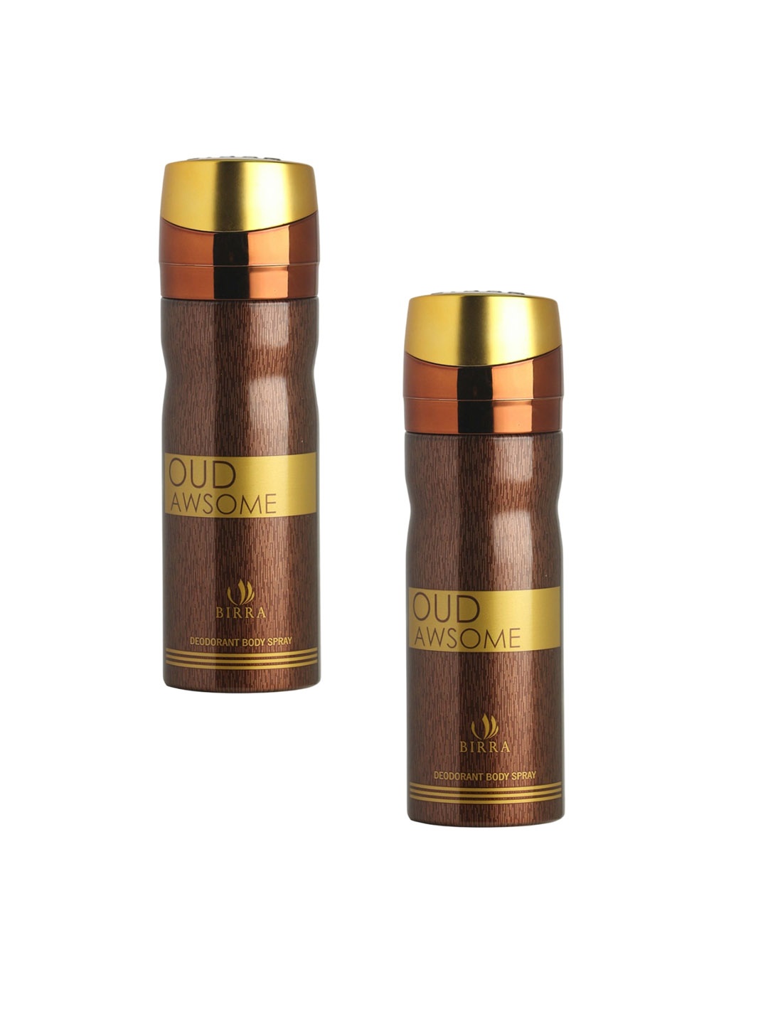 

BIRRA Set Of 2 Oud Awsome Deodorant Body Spray - 200ml Each, Transparent