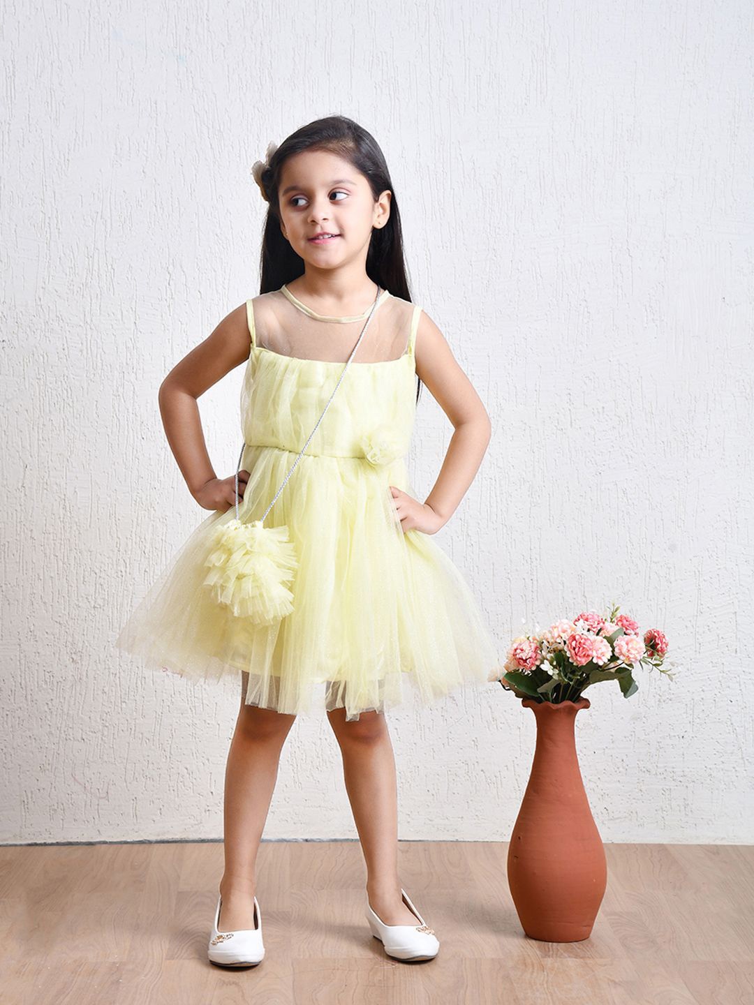 

Bella Moda Fit & Flare Dress, Yellow