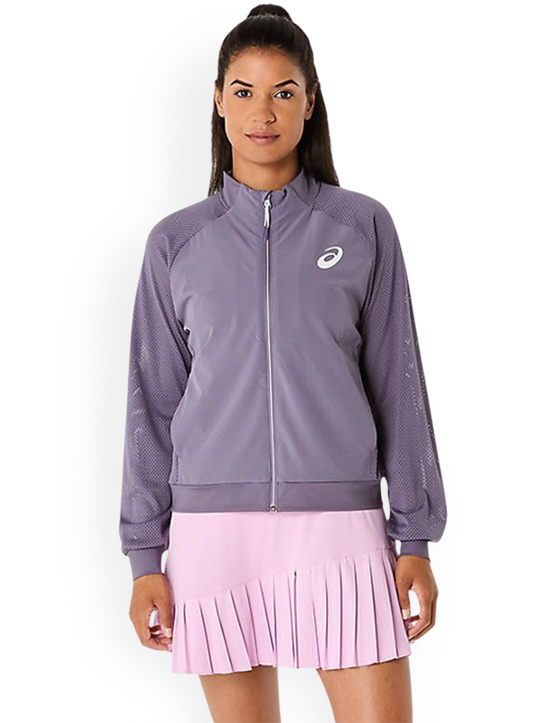 

ASICS Match Zipper Sporty Jacket, Purple