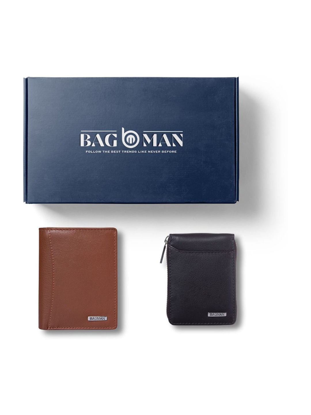 

BAGMAN Unisex Accessory Gift Set of, Brown