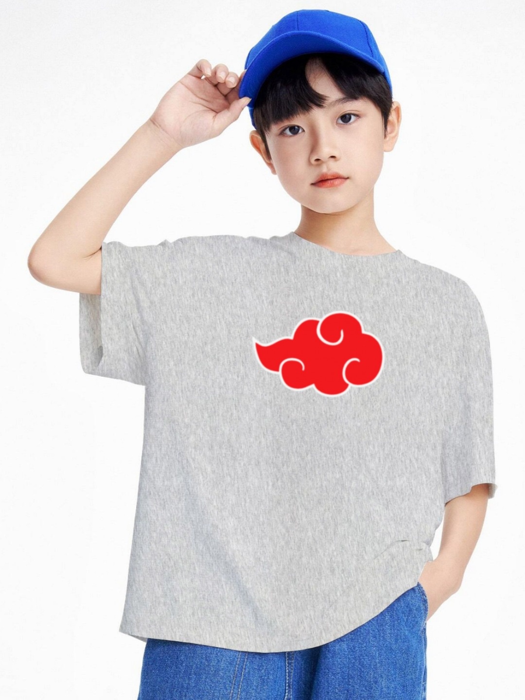 

BAESD Boys Printed T-shirt, Grey