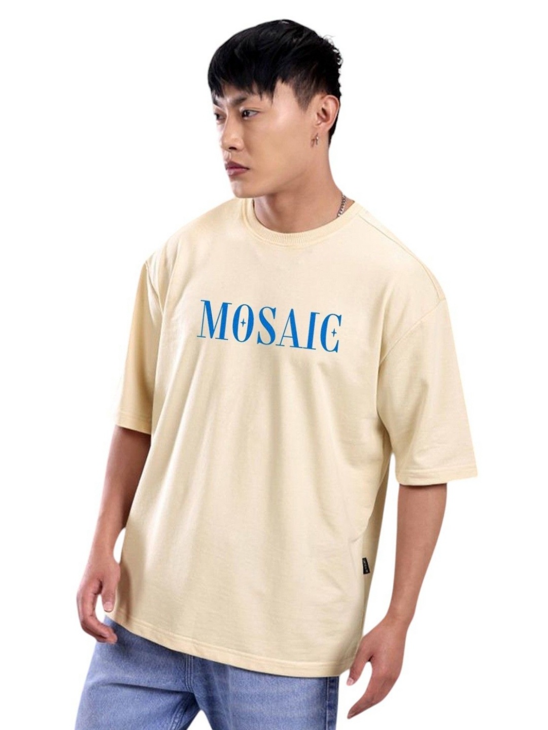 

Billion Men Printed T-shirt, Cream