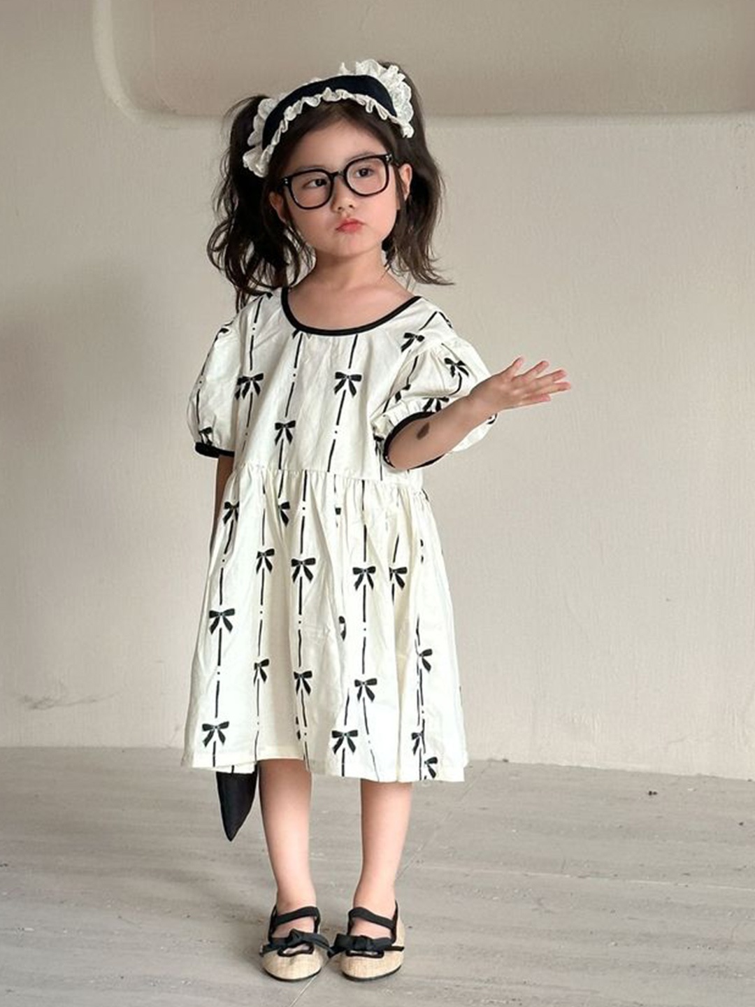 

LULU & SKY Print A-Line Dress, White