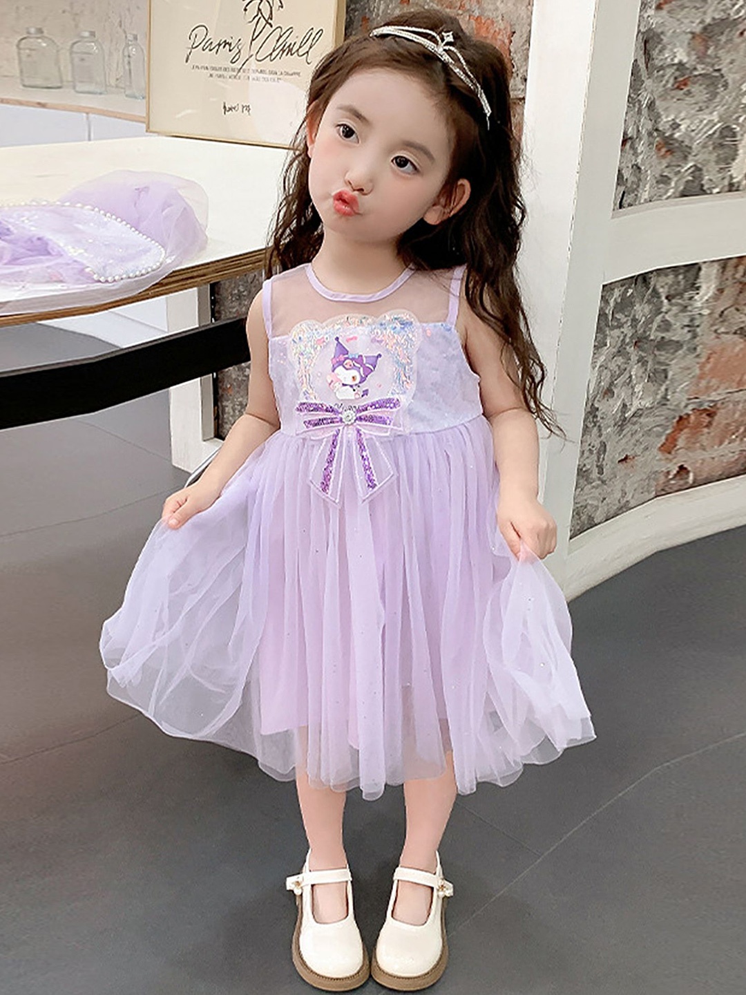 

LULU & SKY Fit & Flare Dress, Purple