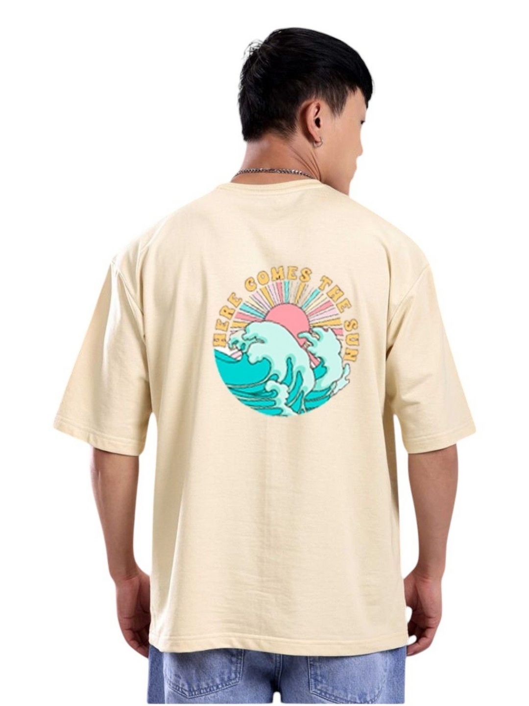 

Billion Men Printed T-shirt, Cream
