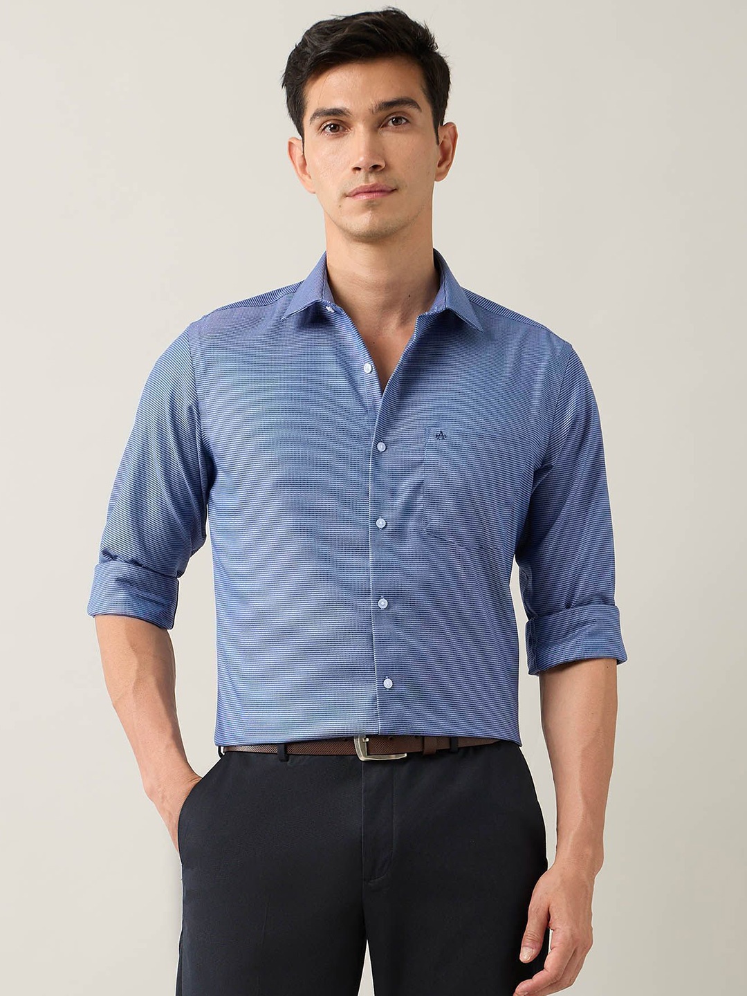 

Arrow Men Classic Opaque Formal Shirt, Blue