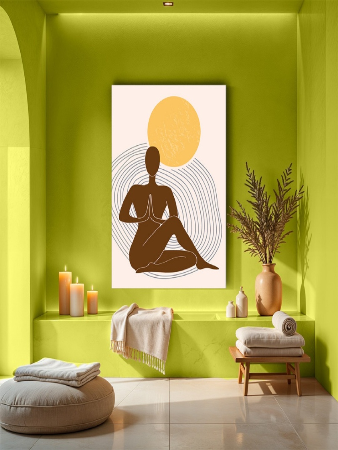 

Chalk My Theme Beige & Brown Wood Religious Wall Art