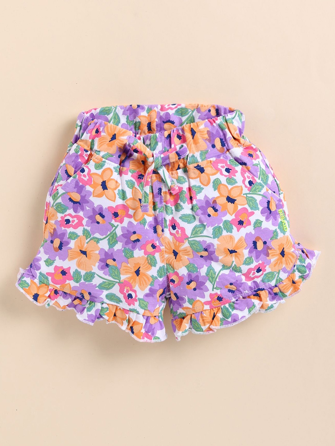 

Annie Girls Floral Printed Hot Pants Shorts, Purple