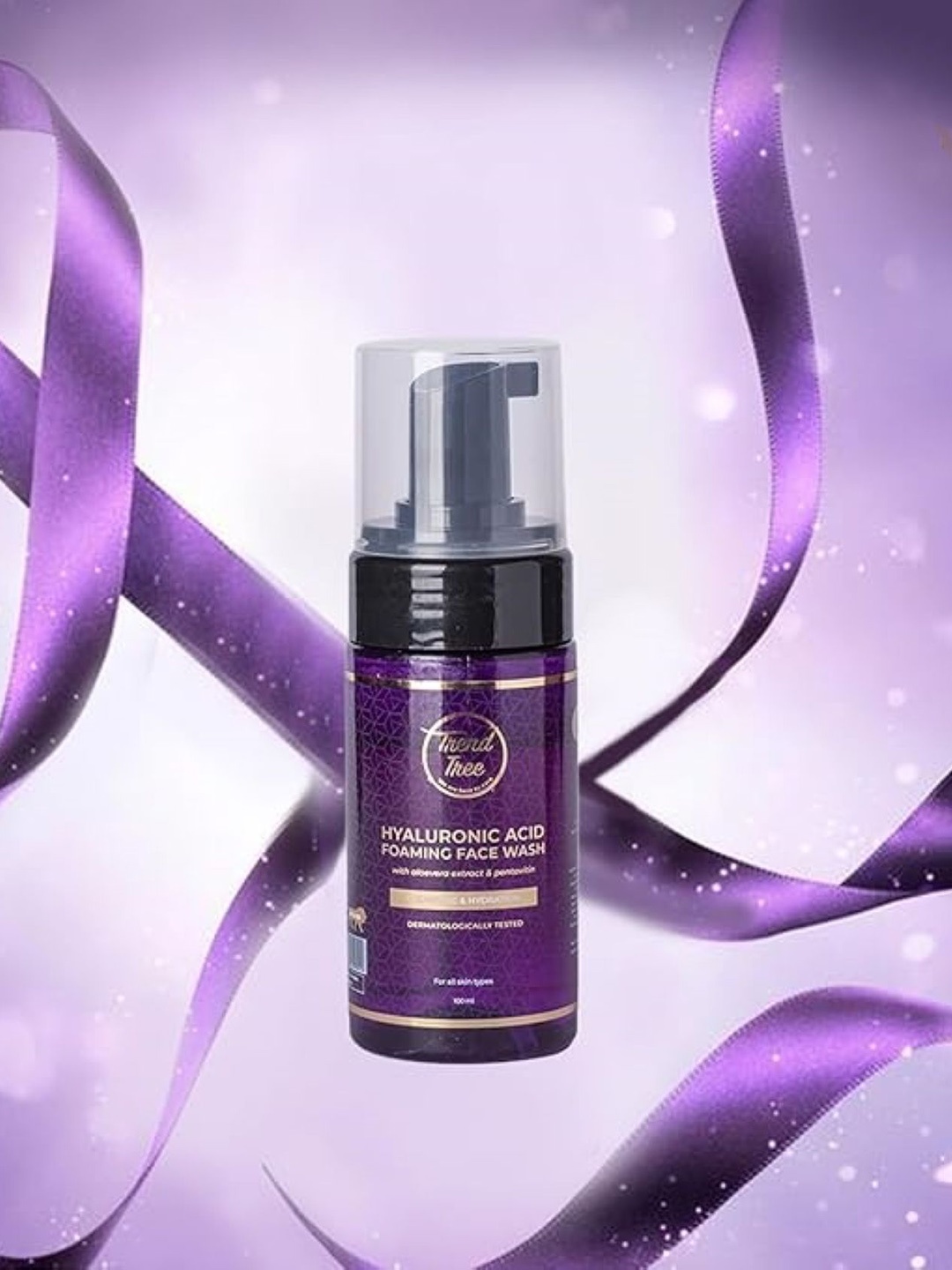 

TRENDTREE Hyaluronic Acid Foaming Face Wash With Aloe Vera For Cleansing & Hydration-100ml, Purple