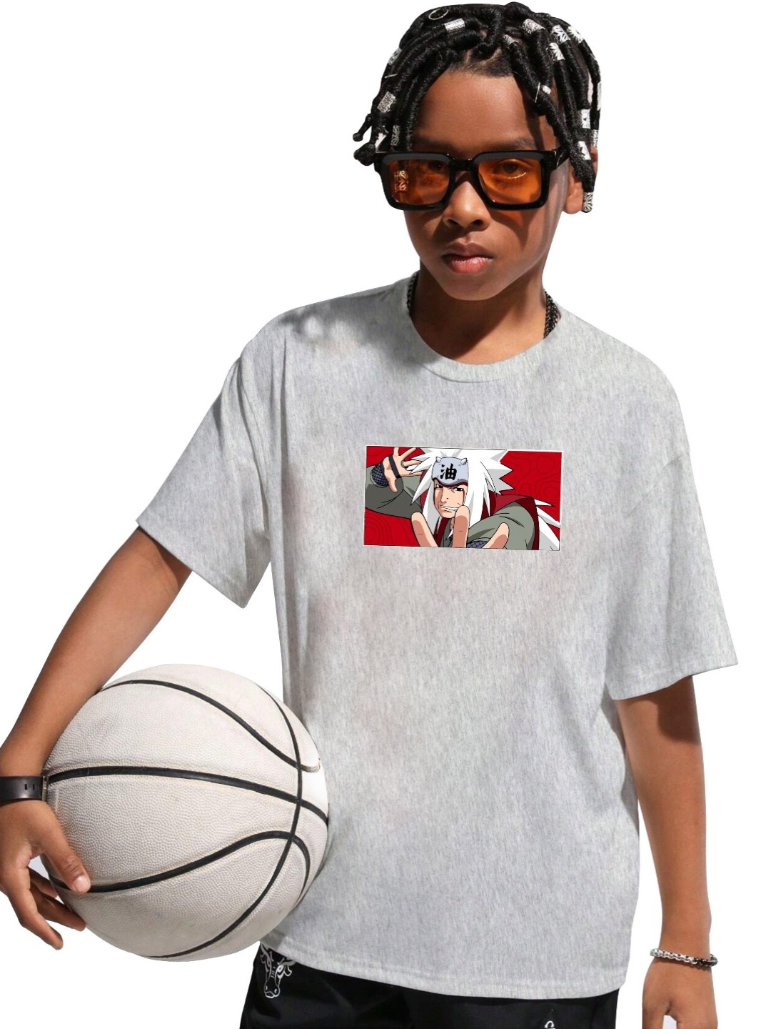 

MODARUE Boys Printed T-shirt, Grey