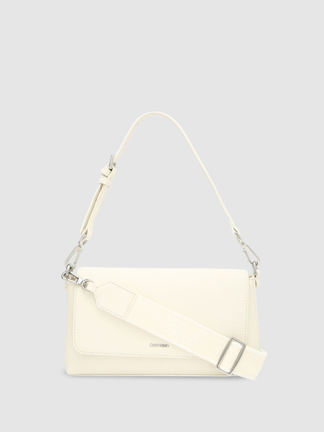 

Calvin Klein PU Shopper Sling Bag, Off white