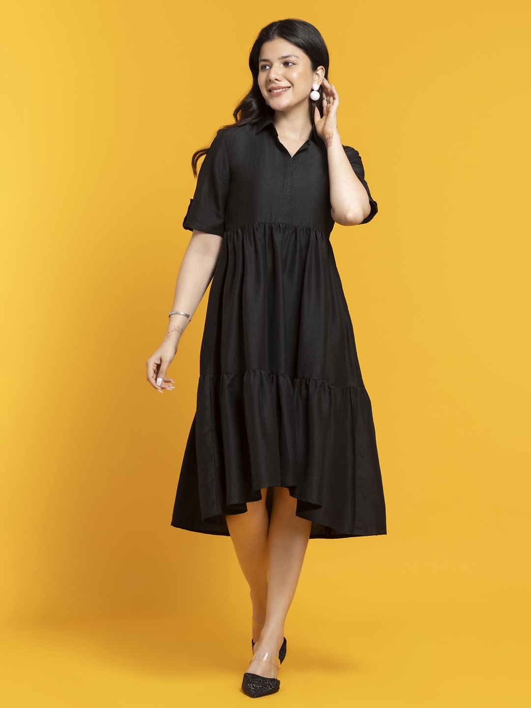 

CORSICA A-Line Dress, Black