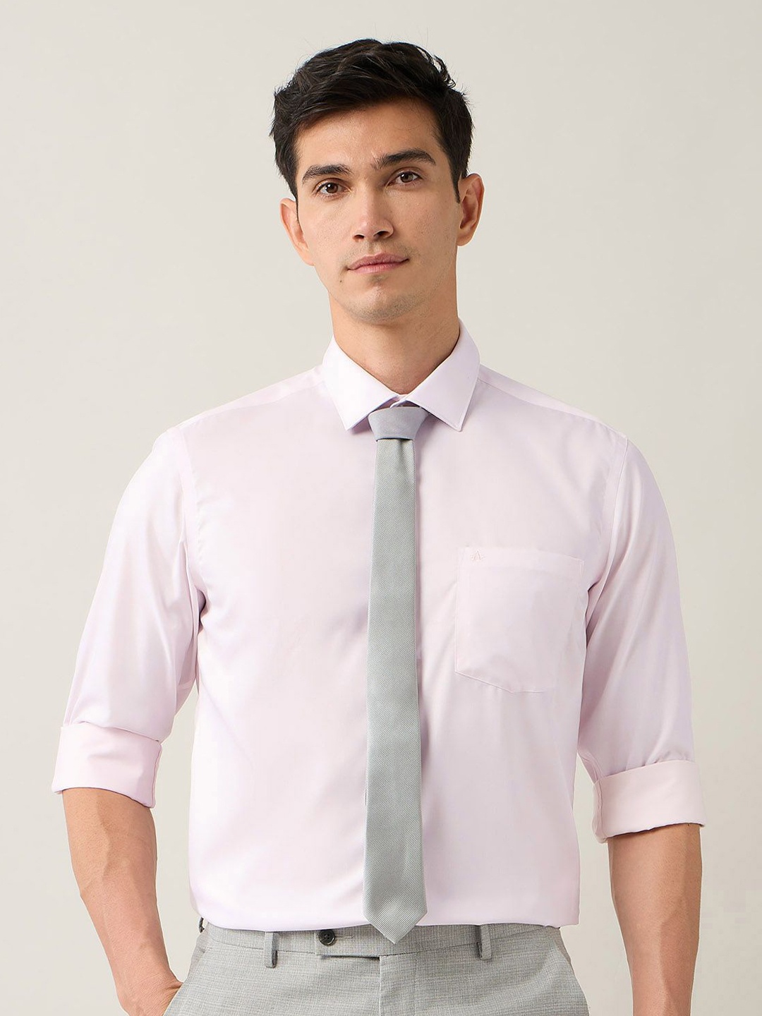

Arrow Men Classic Opaque Formal Shirt, Pink