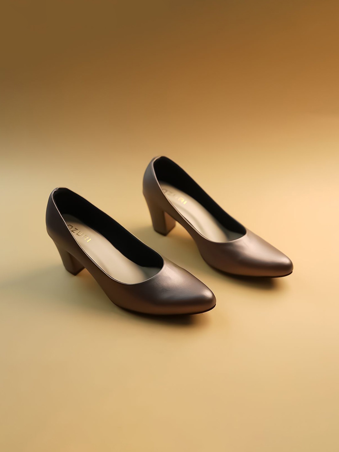 

Ozuri Party Block Pumps, Metallic