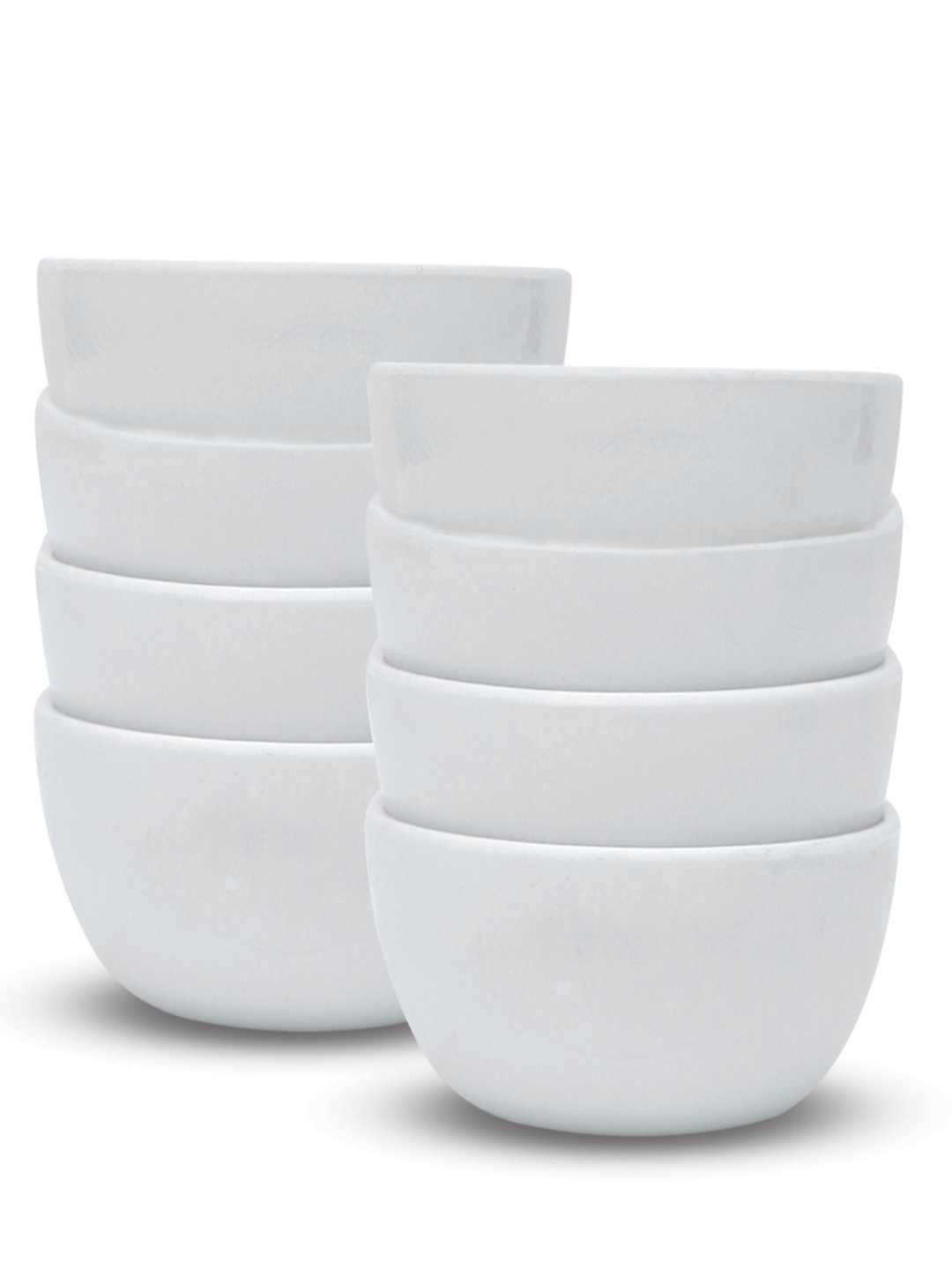 

ARIYA White 8 Pieces Melamine Dishwasher and Microwave Safe Serving Bowl