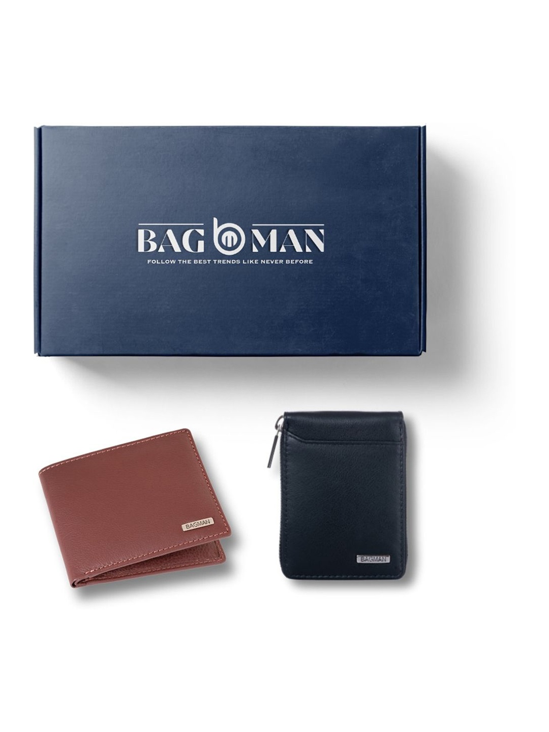

BAGMAN Unisex Accessory Gift Set of, Brown
