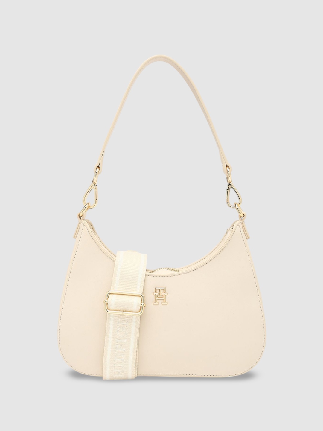 

Tommy Hilfiger PU Structured Sling Bag, Cream