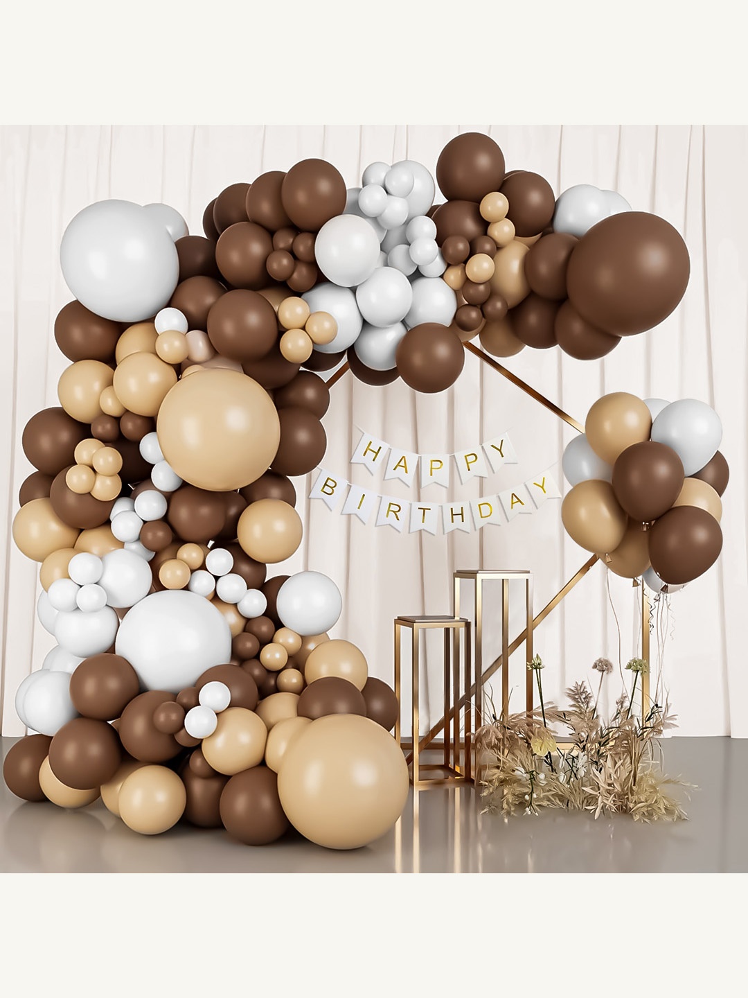 

Special You Girls Brown & White 63 Pcs Birthday Decoration Kit