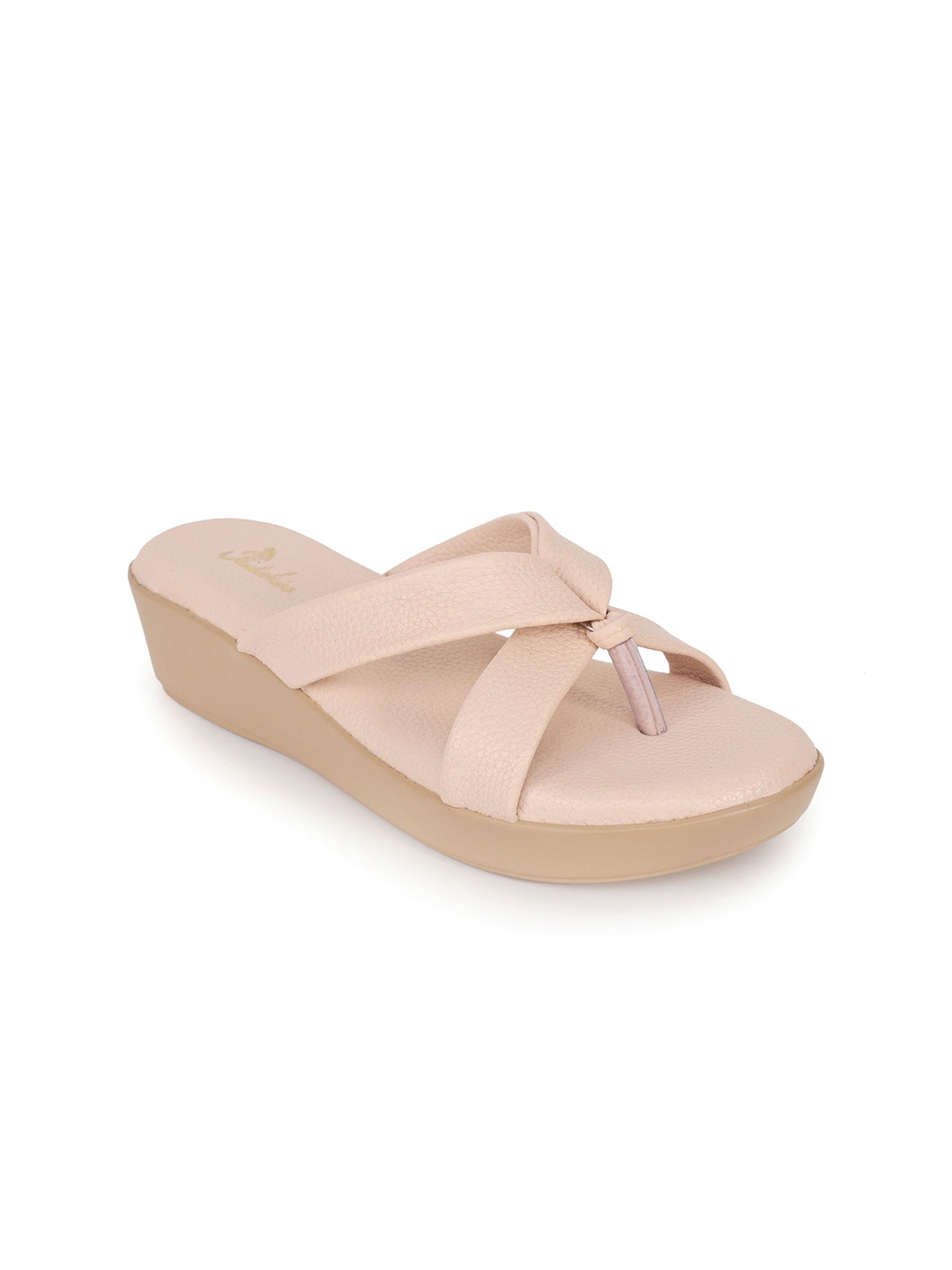 

Padchin Women PU Wedge Sandals, Cream