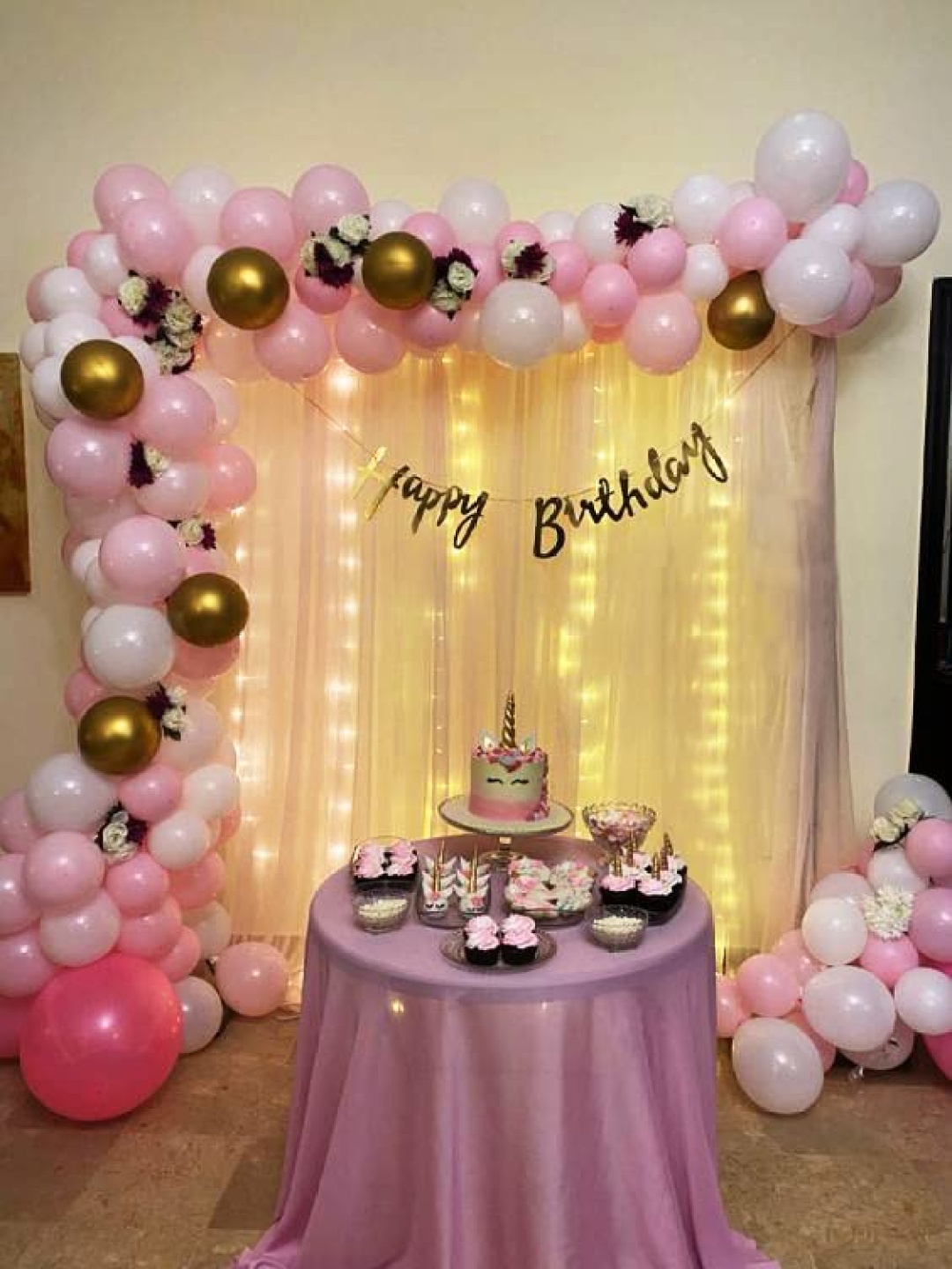 

Special You 74-Pcs Pink & White Festive Decors