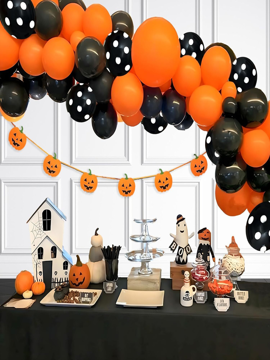 

Special You 48 Pcs Orange-Coloured & Black Halloween Decor
