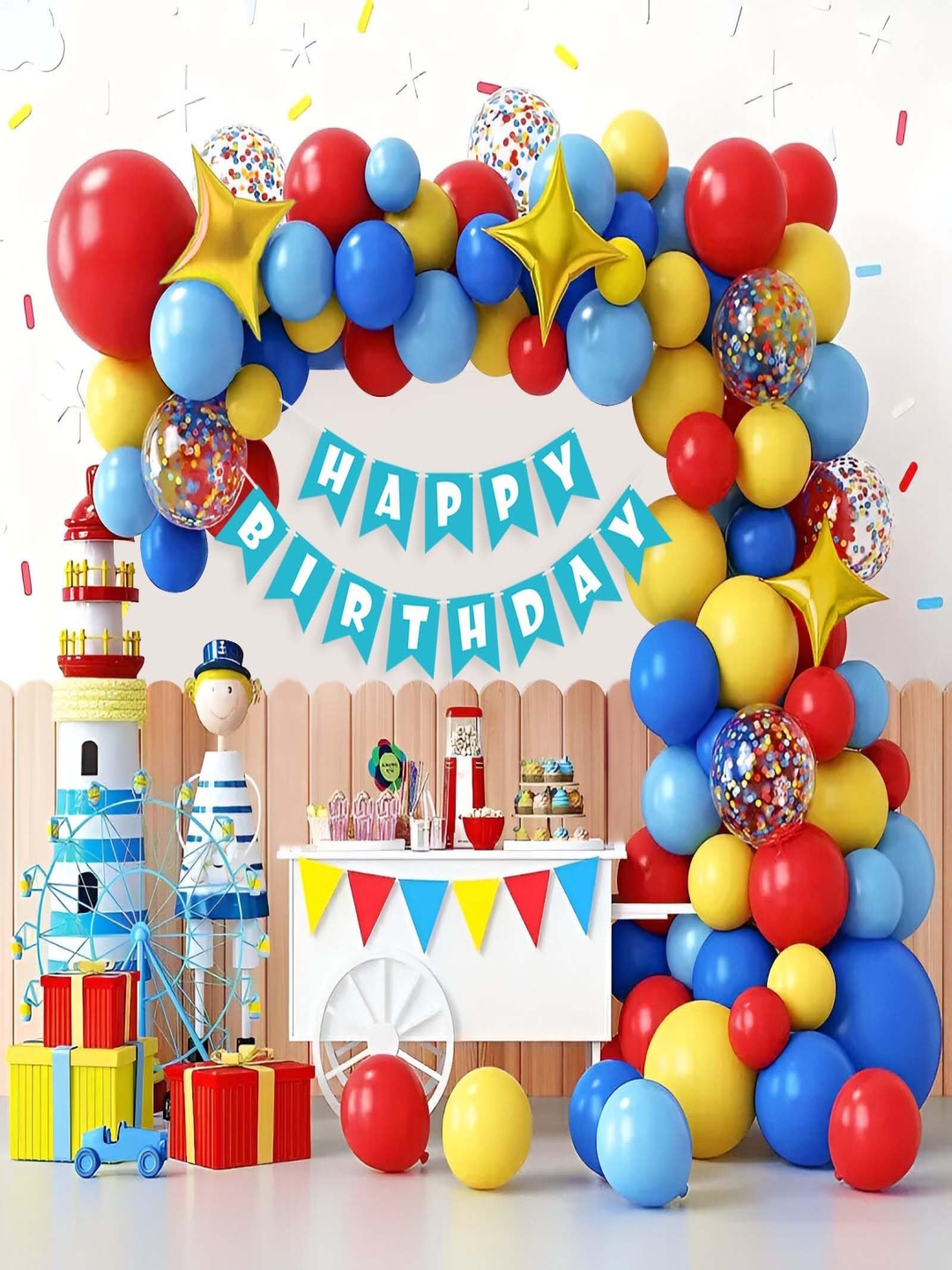 

Special You 69-Pcs Yellow & Red Birthday Decor, Multi