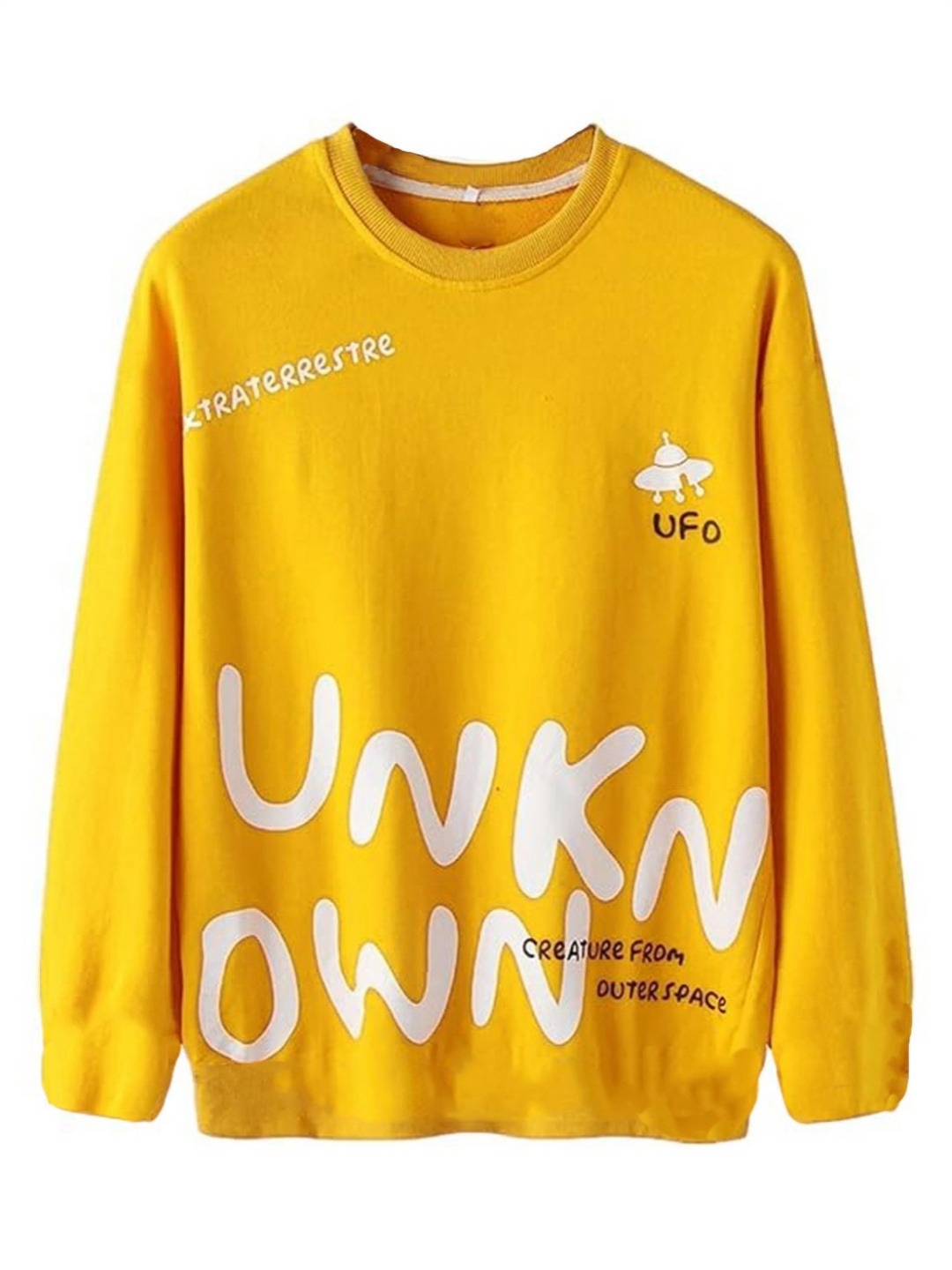 

Force Boys Typography Printed Applique T-shirt, Yellow