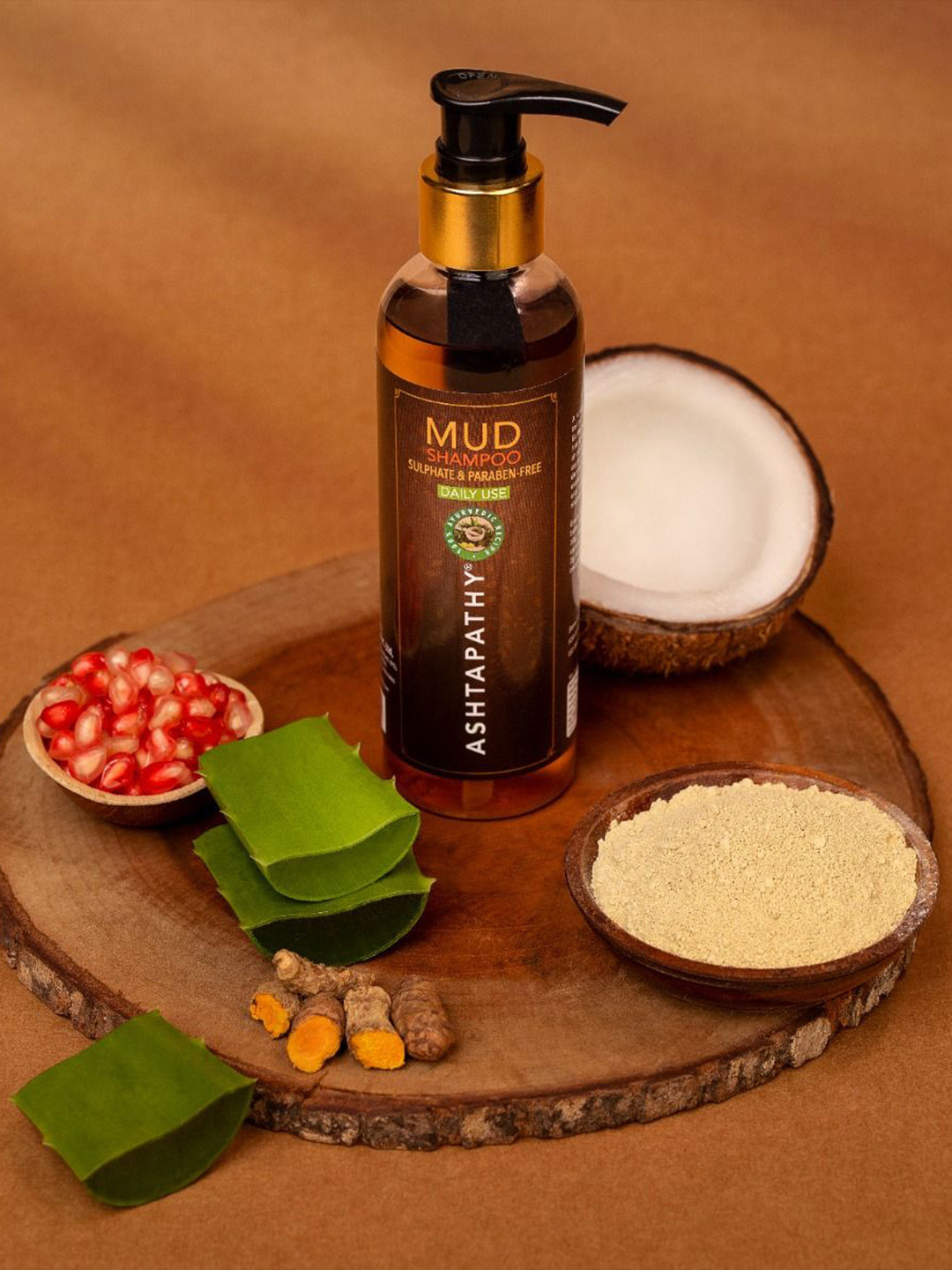 

Ashtapathy Set Of 2 Mud Shampoo For Scalp Hydration - 200 ml Each, Brown