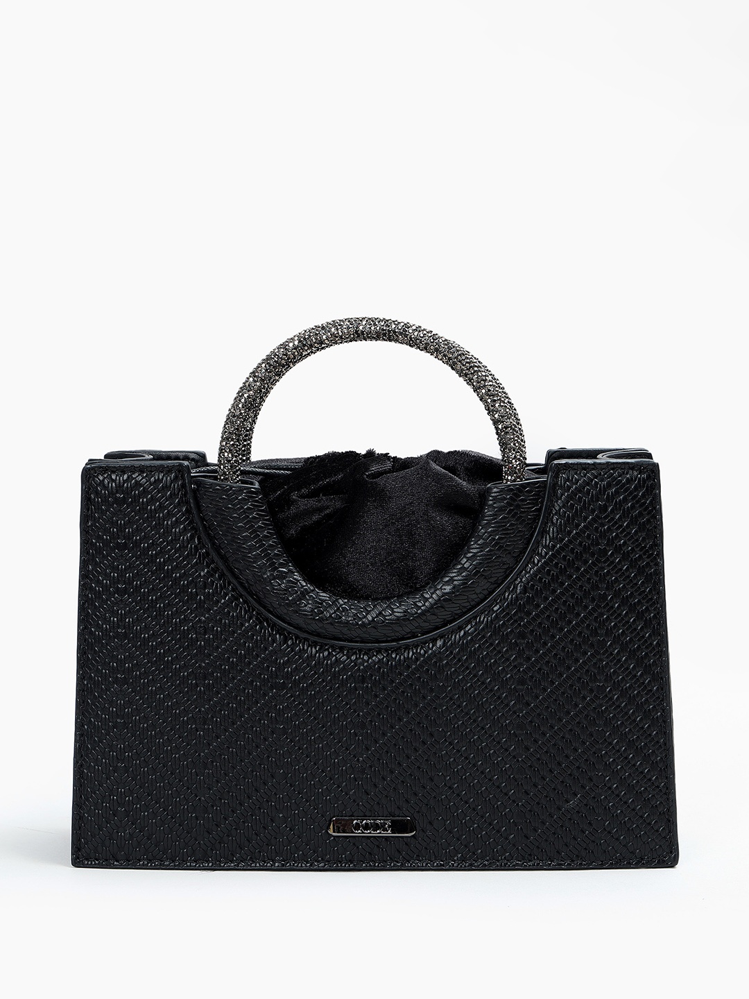 

CODE by Lifestyle PU Oversized Swagger Handheld Bag with Quilted, Black