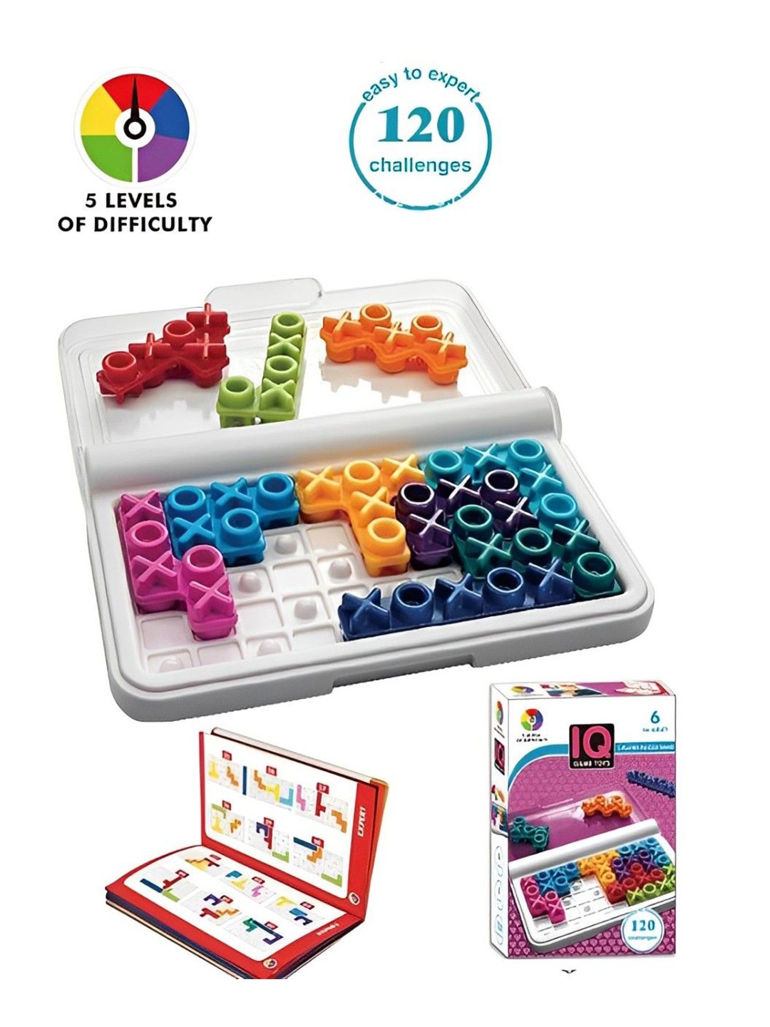 

ADKD BPA Free Puzzles Activity Toys and Games, White