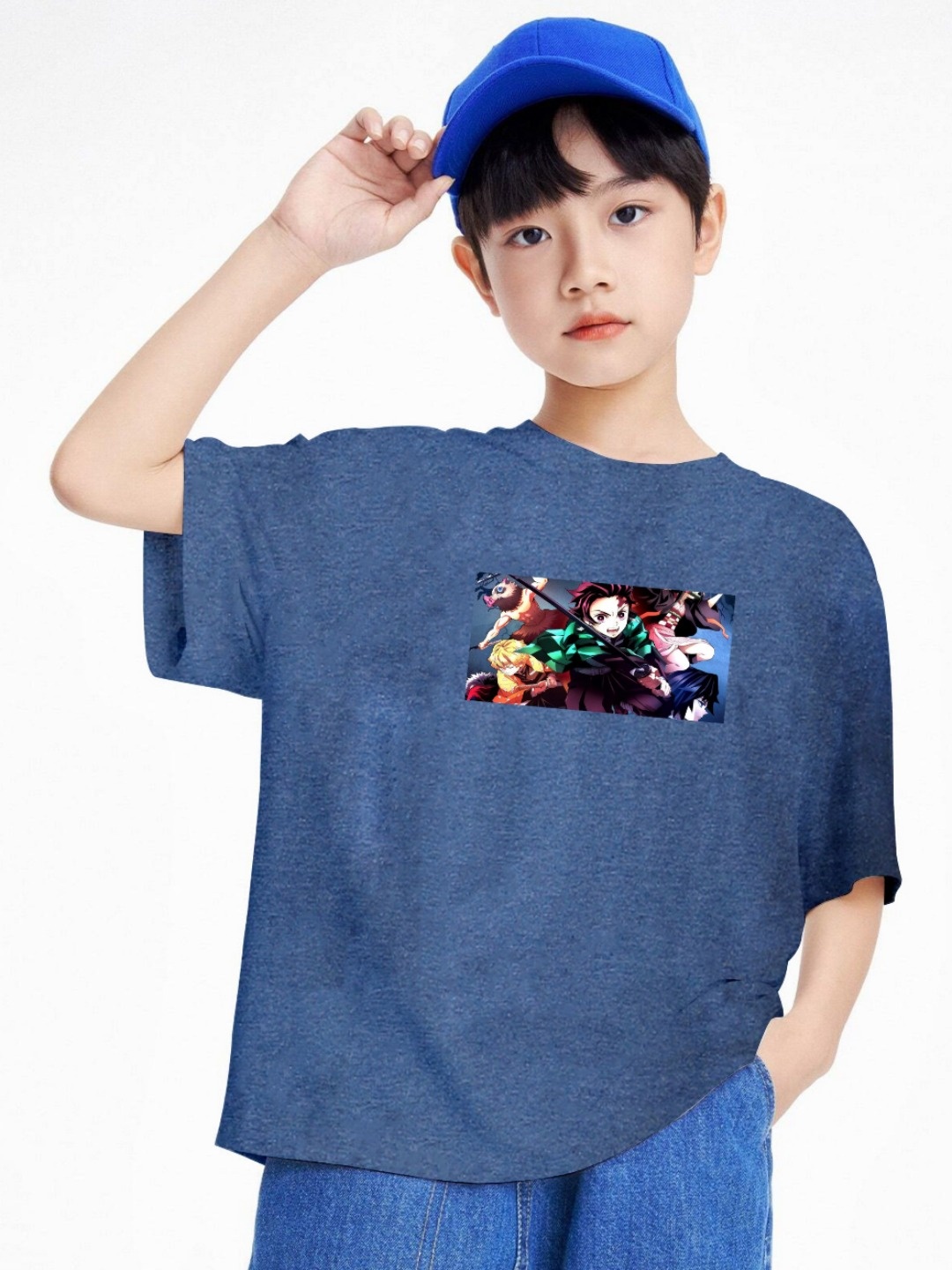 

BAESD Boys Printed T-shirt, Blue