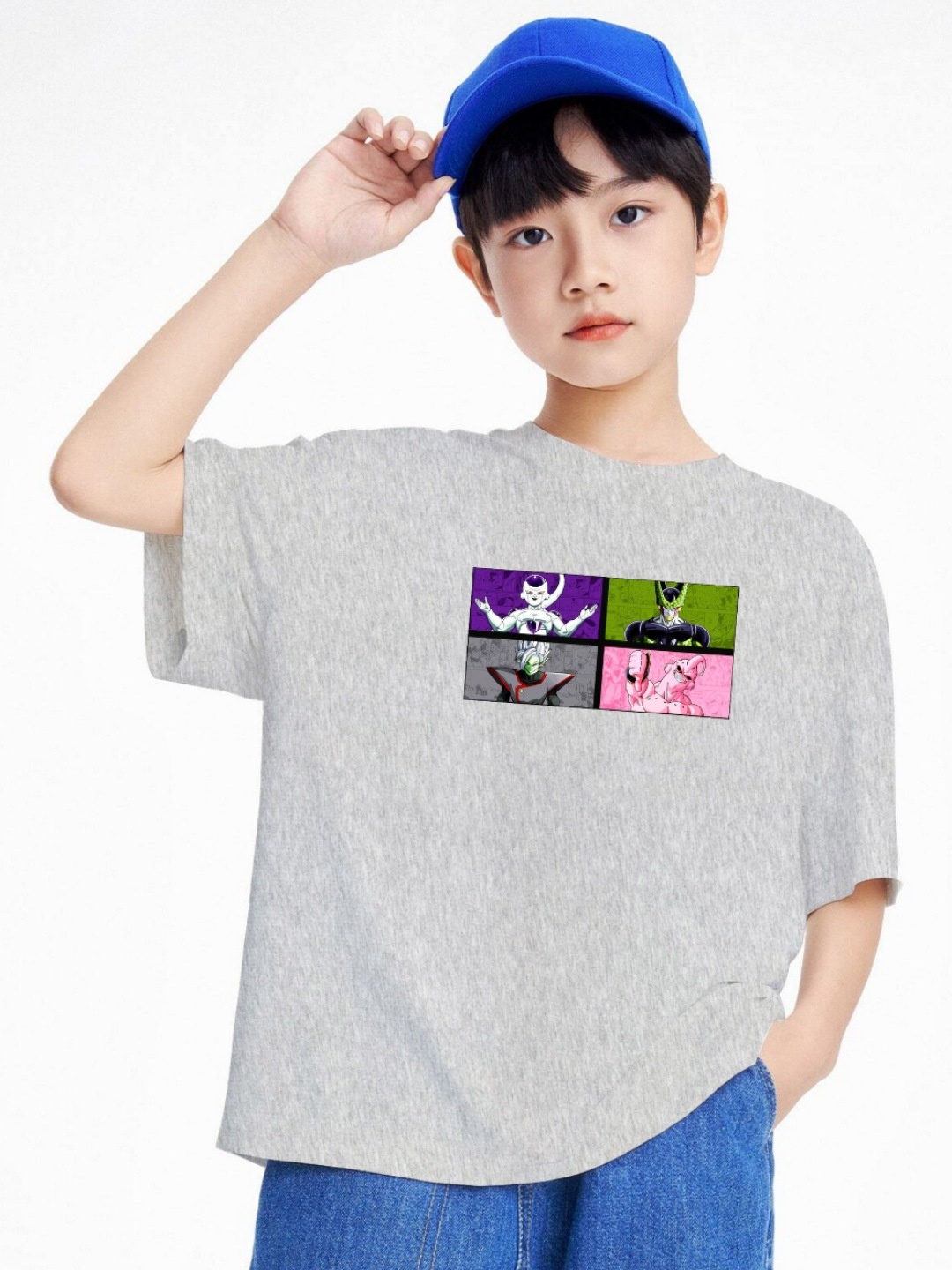 

BAESD Boys Printed T-shirt, Grey