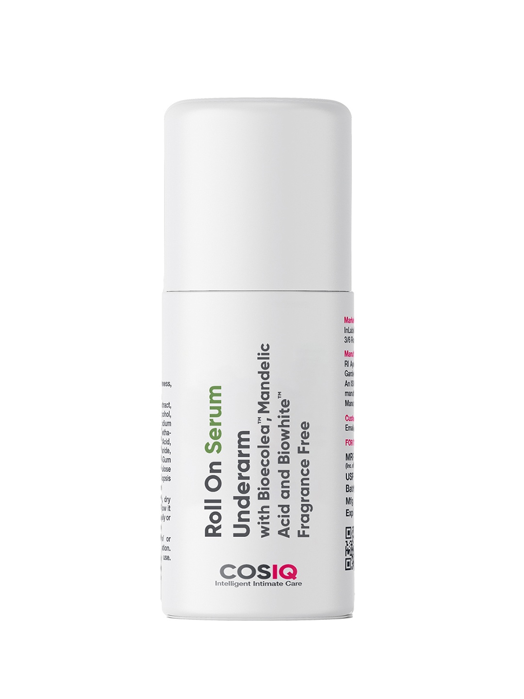 

CosIQ Brightening Underarm Roll On Serum With Mandelic Acid - 40 ml, White