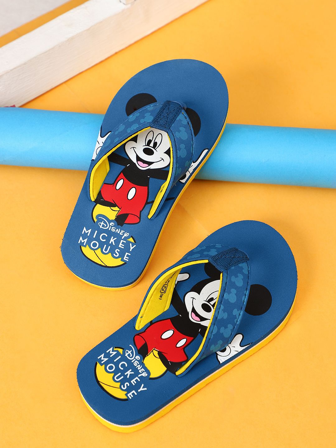 

Kids Ville Boys Mickey & Friends Printed Flip-Flop, Blue