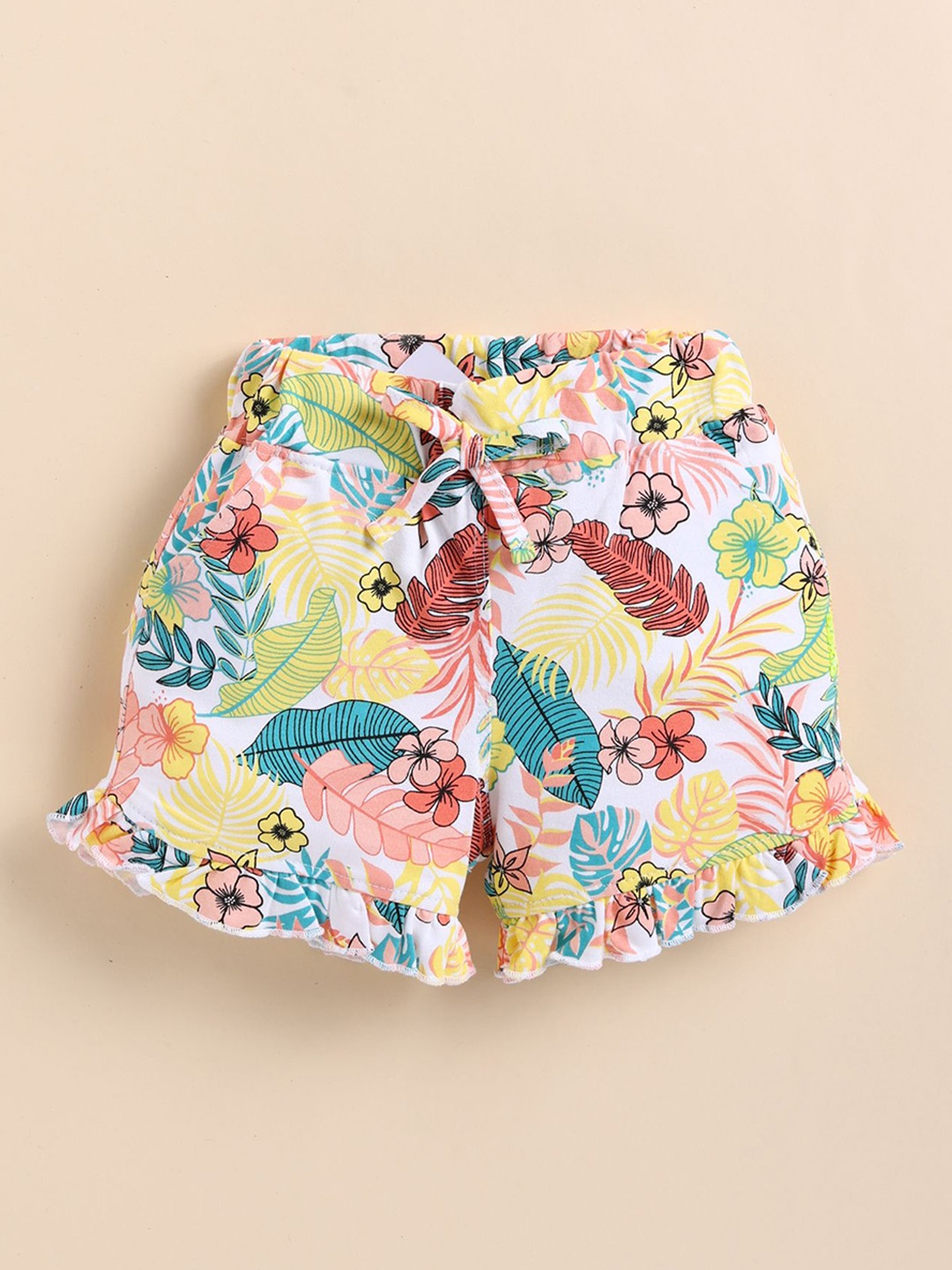 

Annie Girls Cotton Conversational Printed Hot Pants Shorts, White