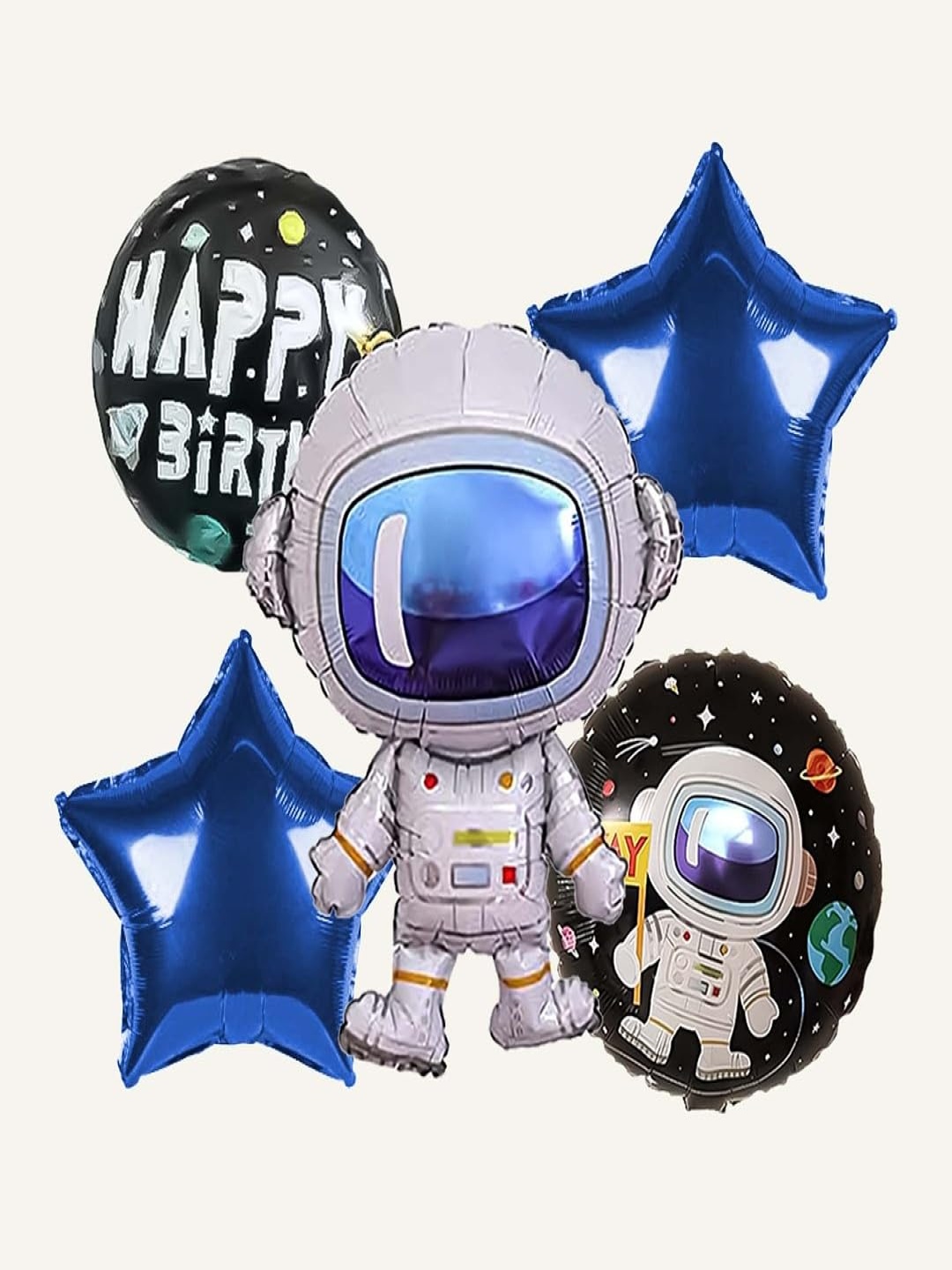 

Special You 5Pcs Black & Blue Birthday Decor, Silver