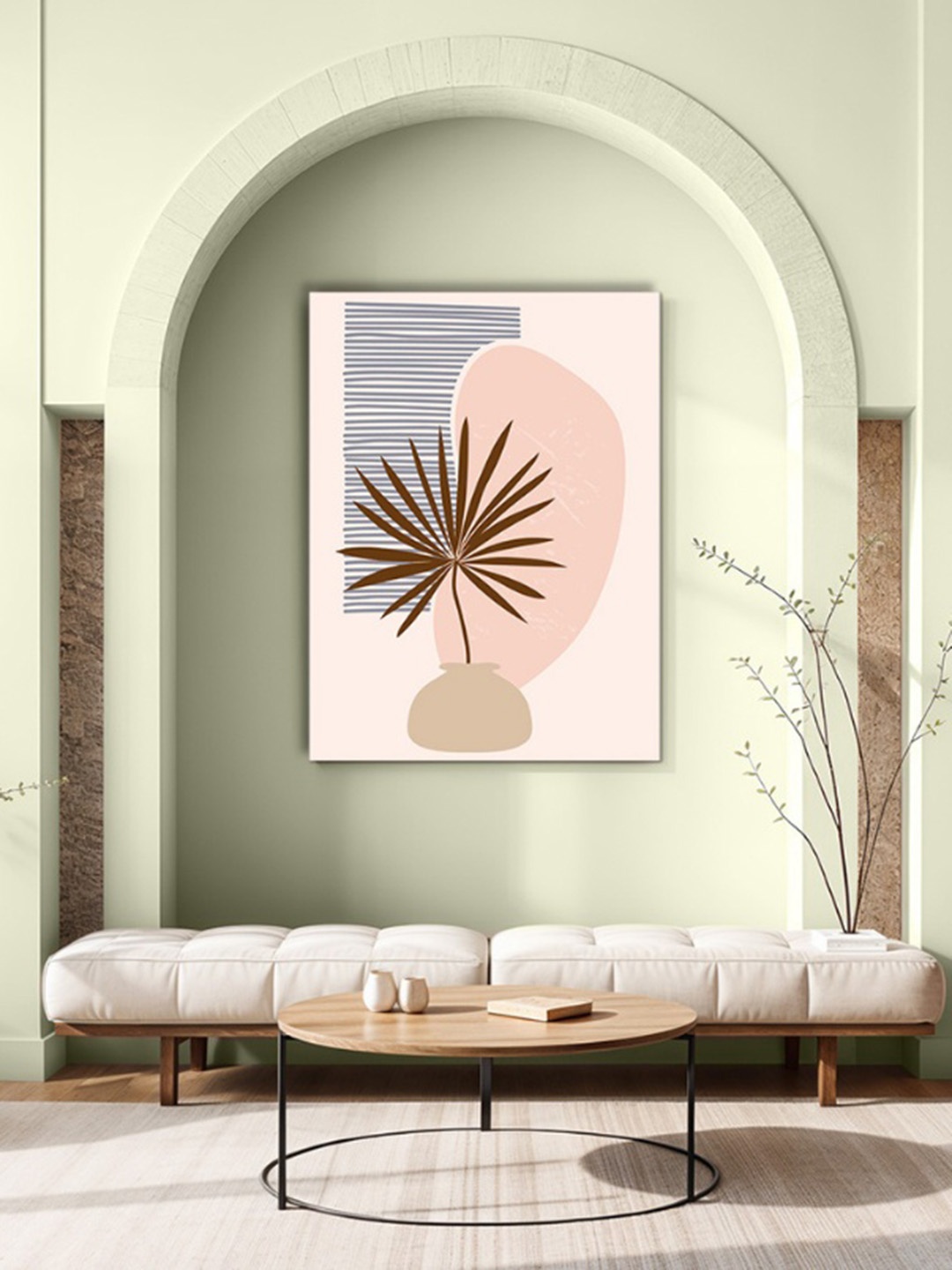 

Chalk My Theme Pink & Grey Boho Paintings Floral and Botanical Wooden Wall Art
