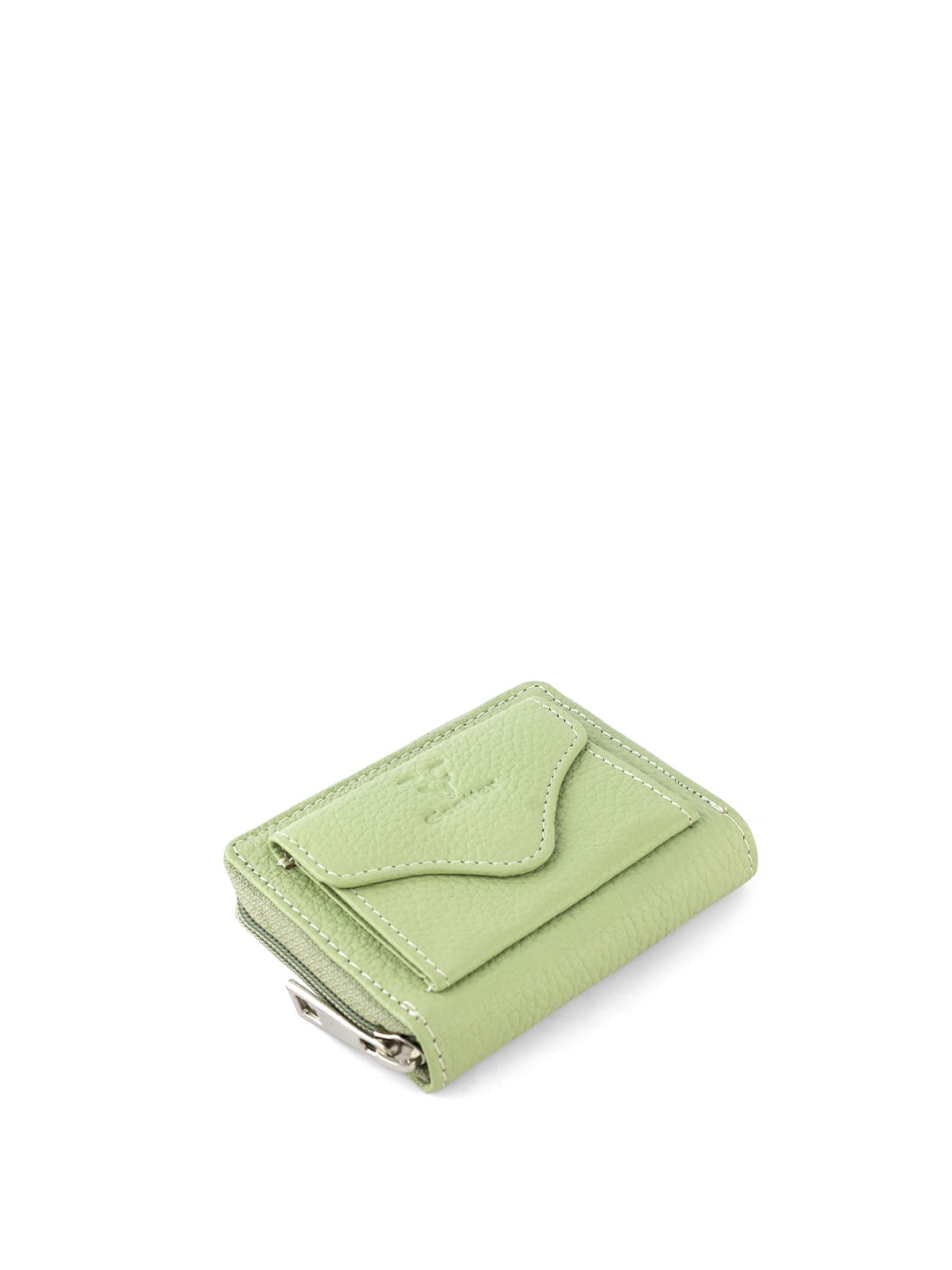 

Goatter Women Leather Zip Around Wallet, Green
