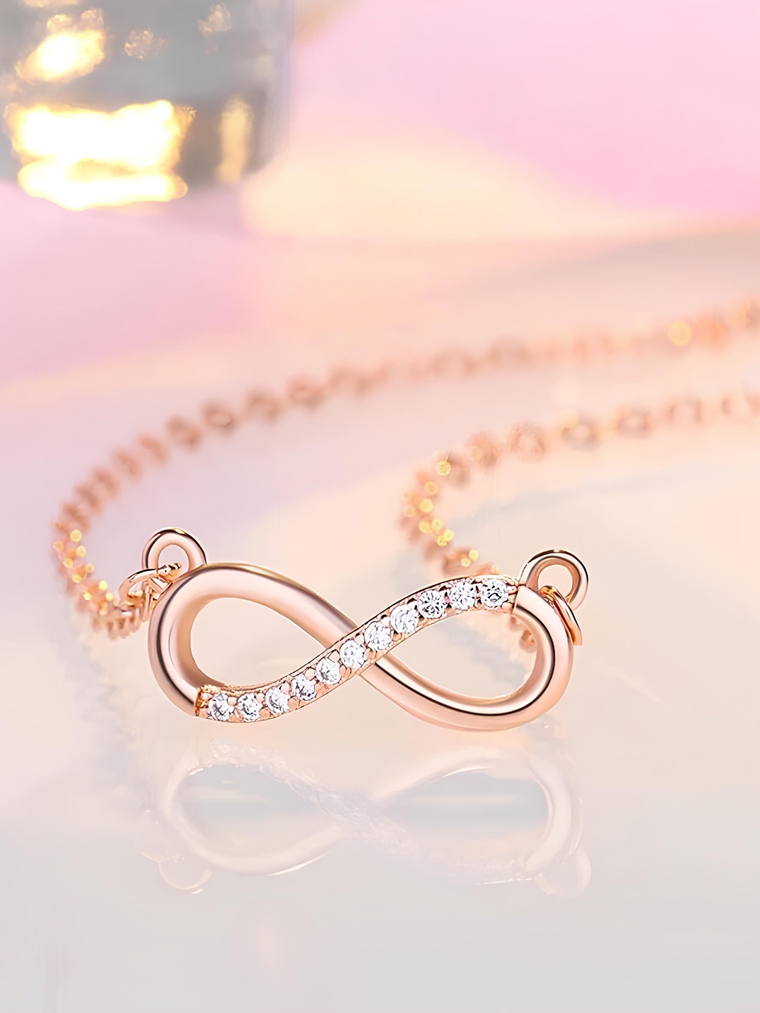 

KARISHMA KREATIONS Rose Gold-Plated Cubic Zirconia-Studded Contemporary Pendants