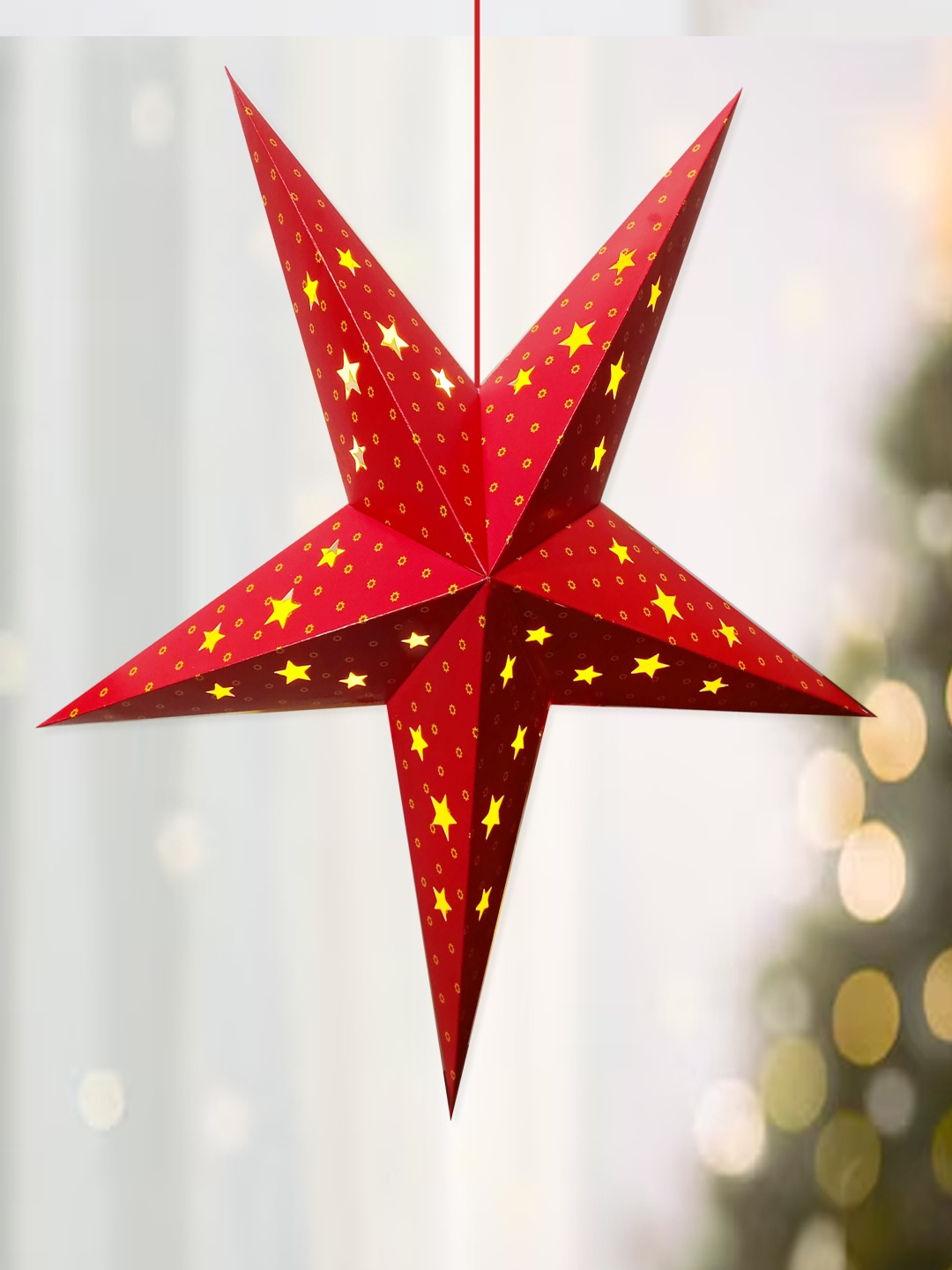 

Special You Red Textured Christmas Decorative Hanging Star