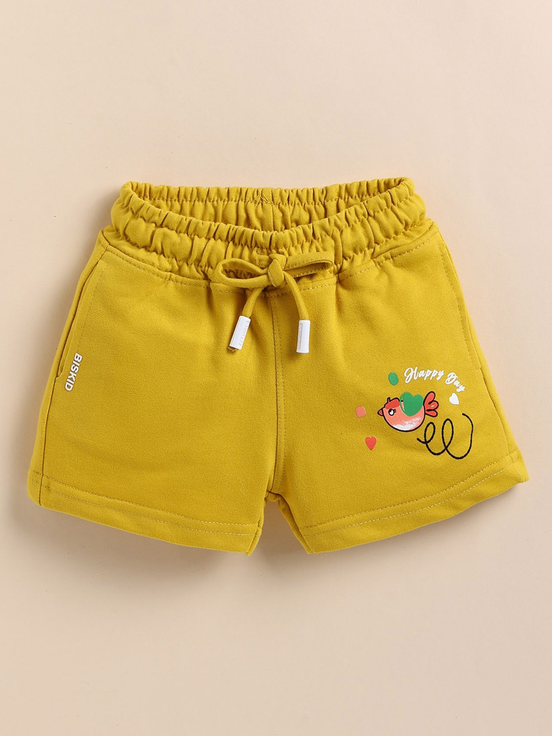 

Annie Girls Regular Fit Mid-Rise Cotton Shorts, Yellow
